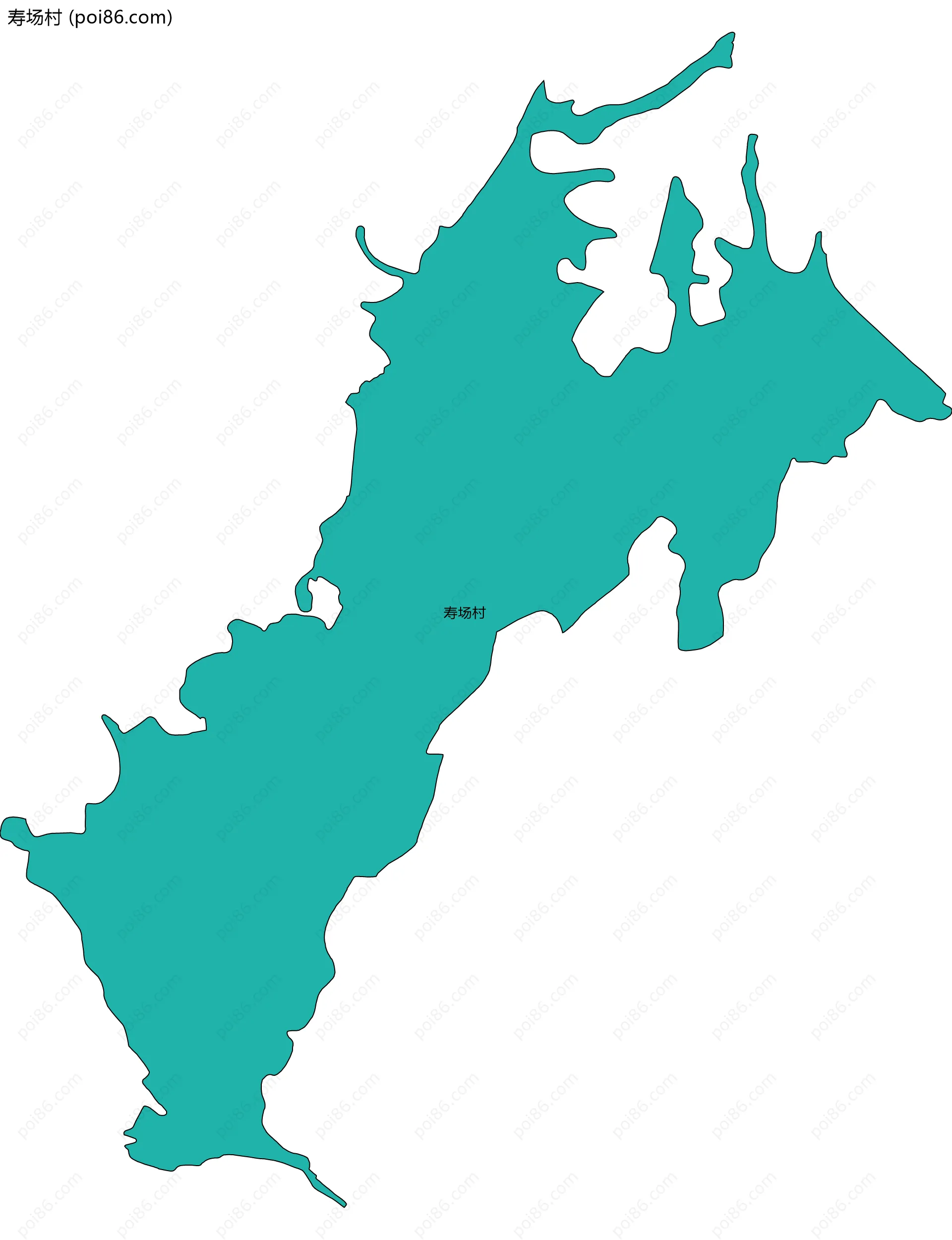 寿场村边界地图