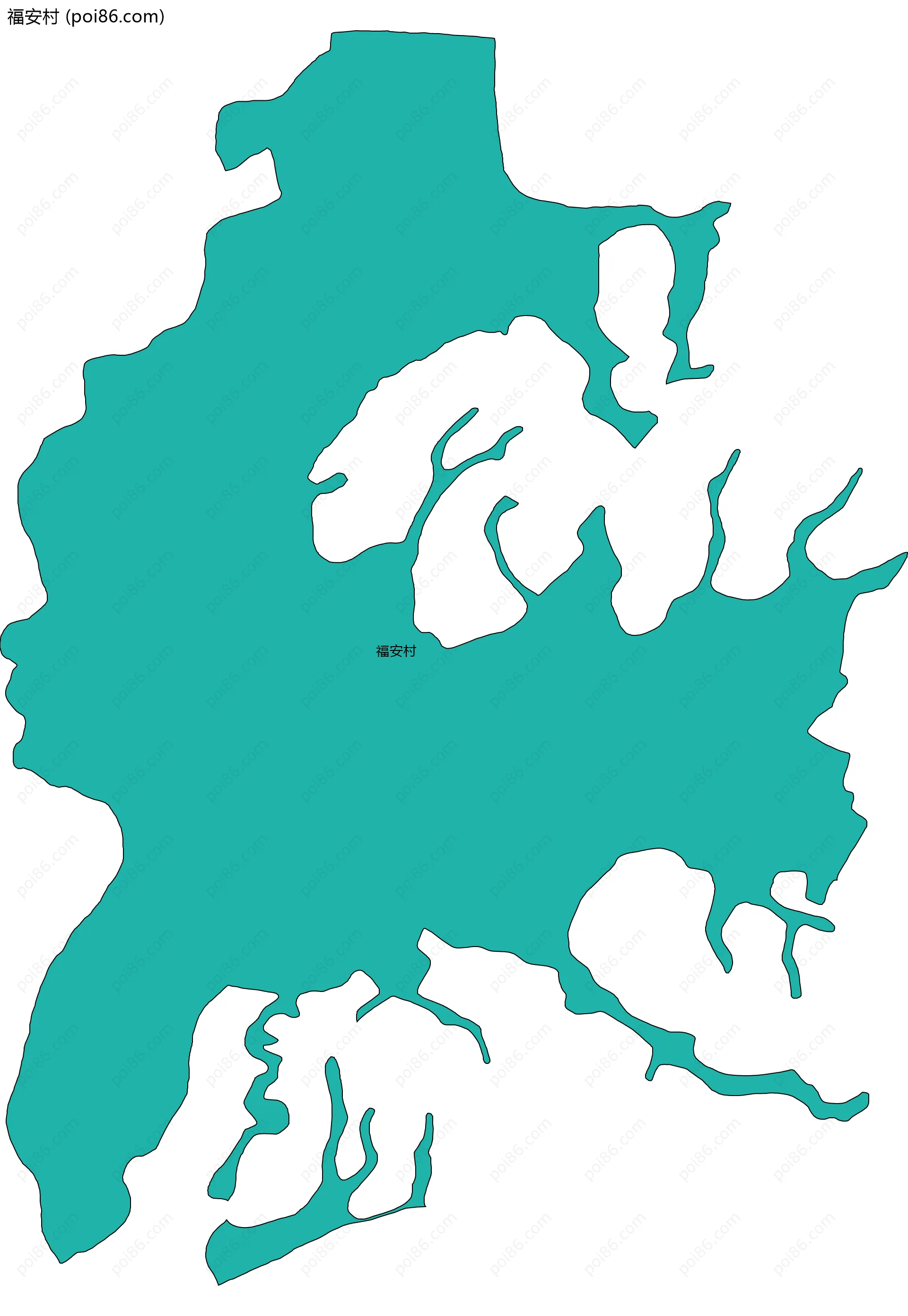 福安村边界地图