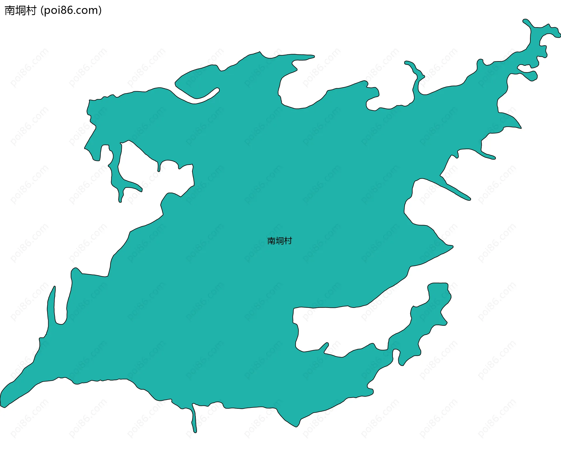 南垌村边界地图