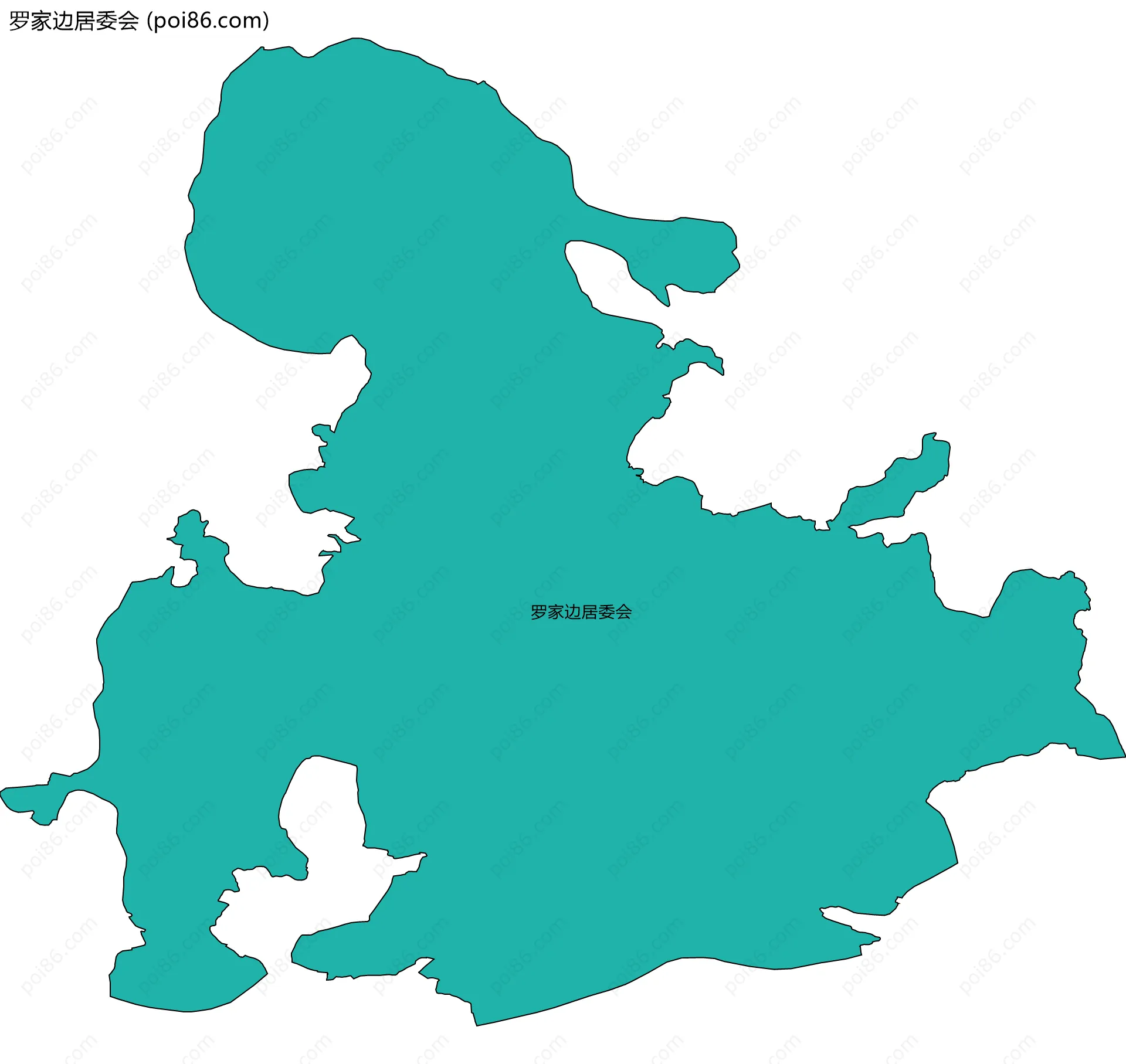 罗家边居委会边界地图