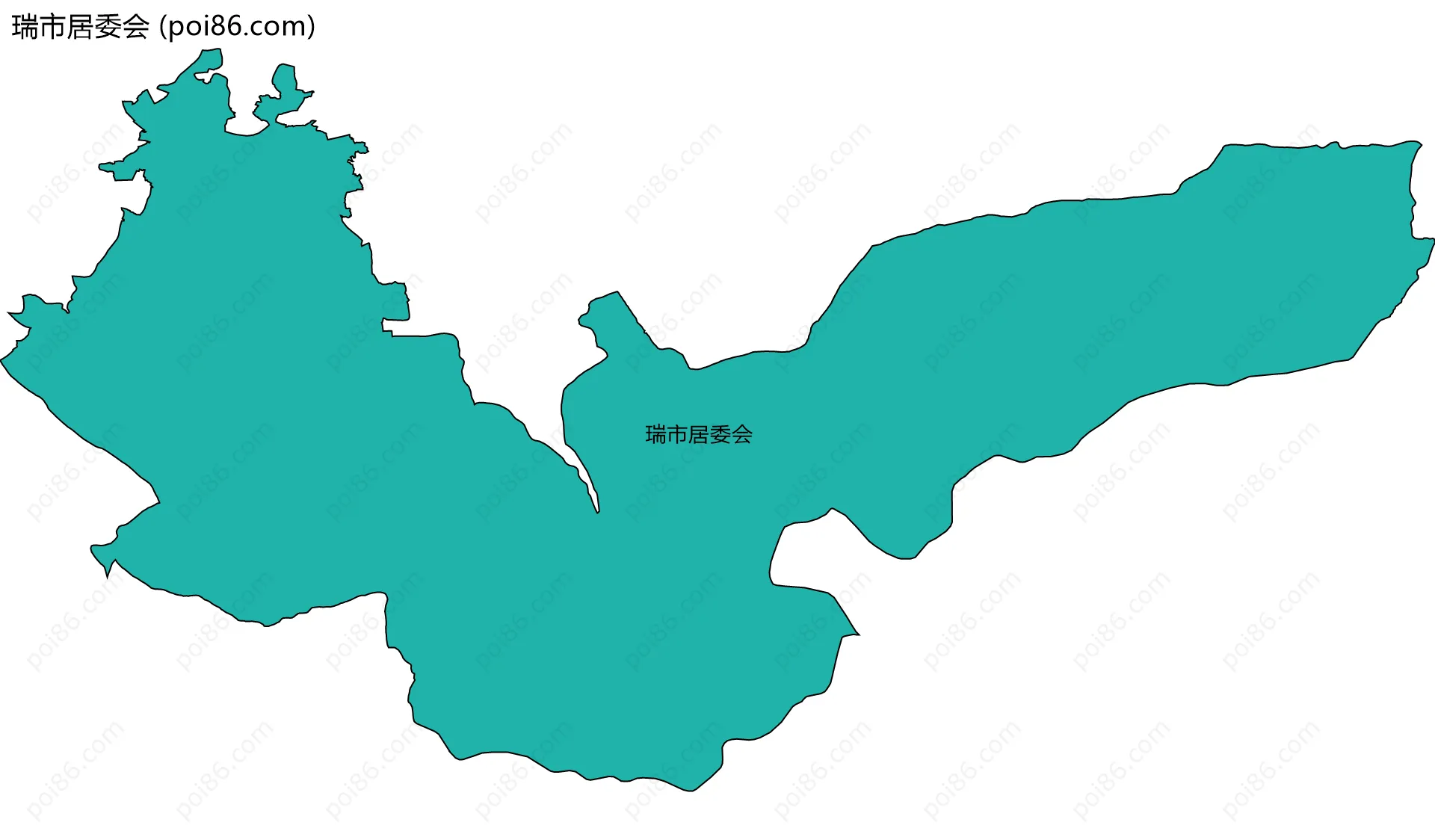 瑞市居委会边界地图