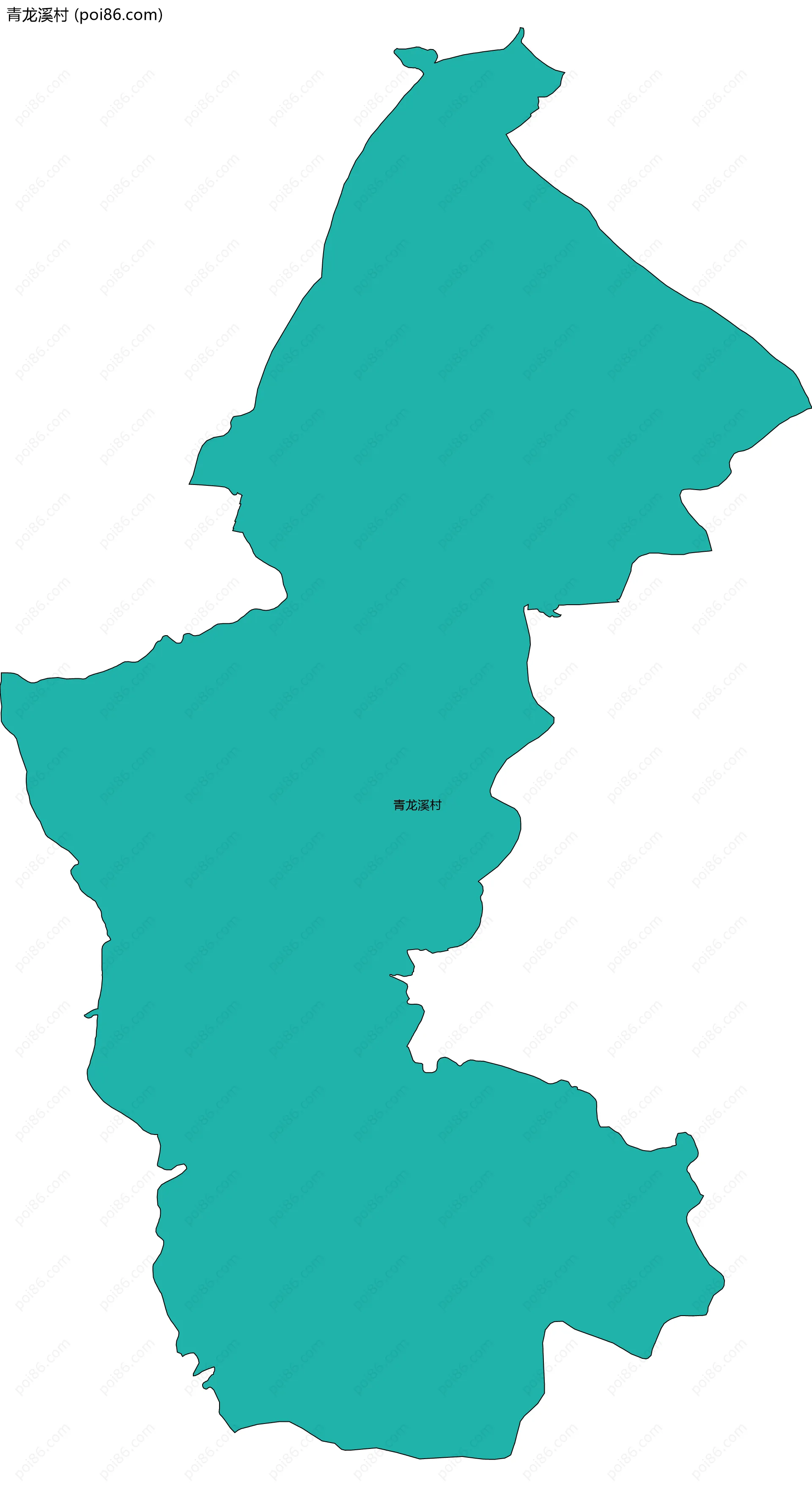 青龙溪村边界地图