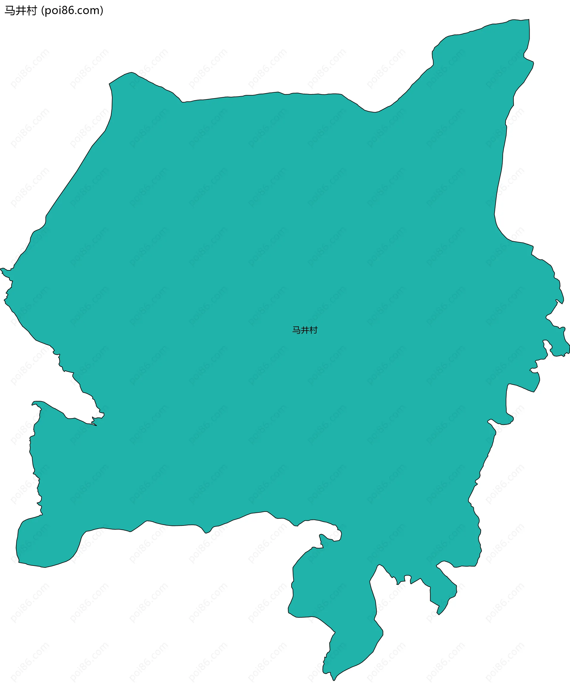 马井村边界地图