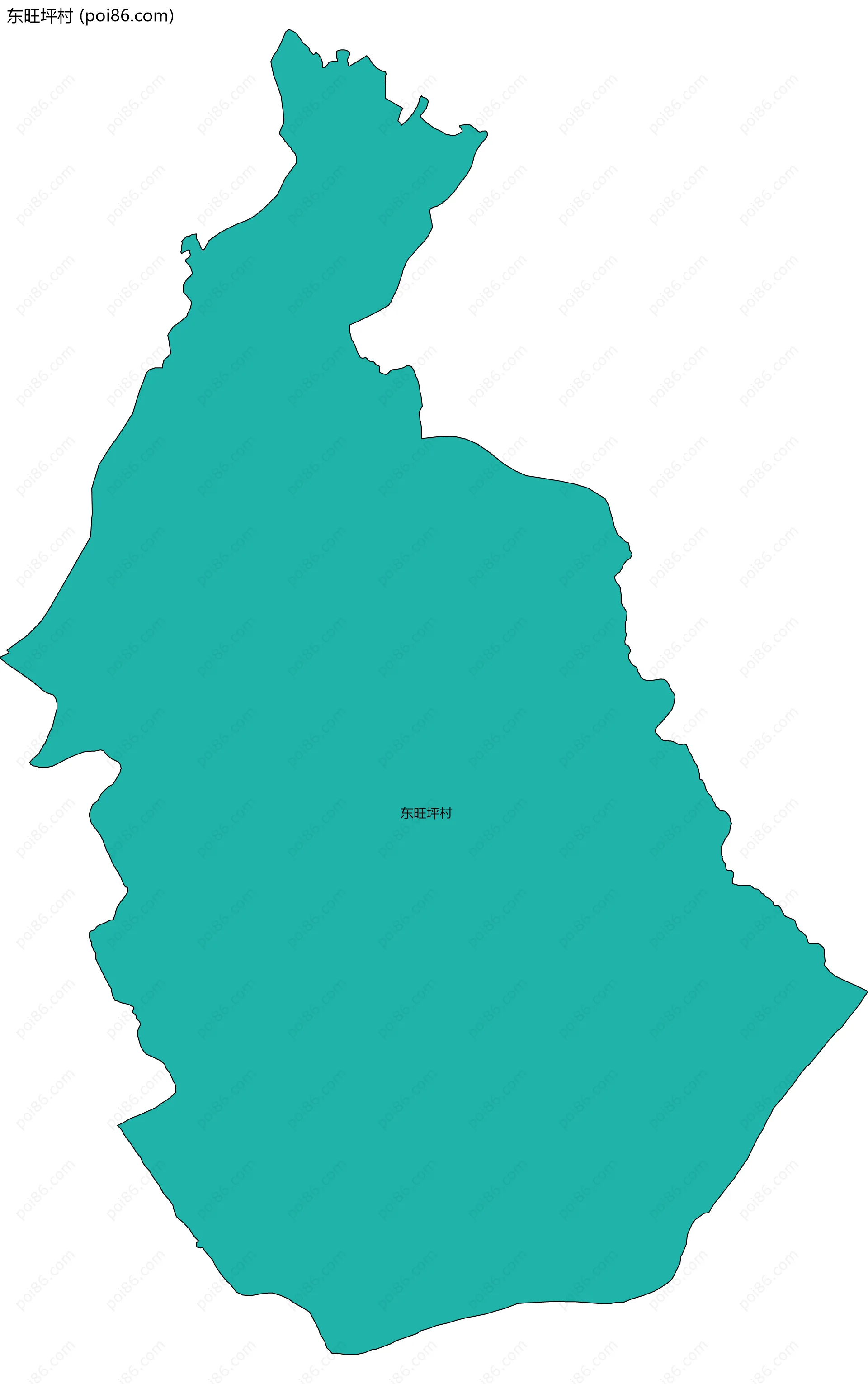 东旺坪村边界地图