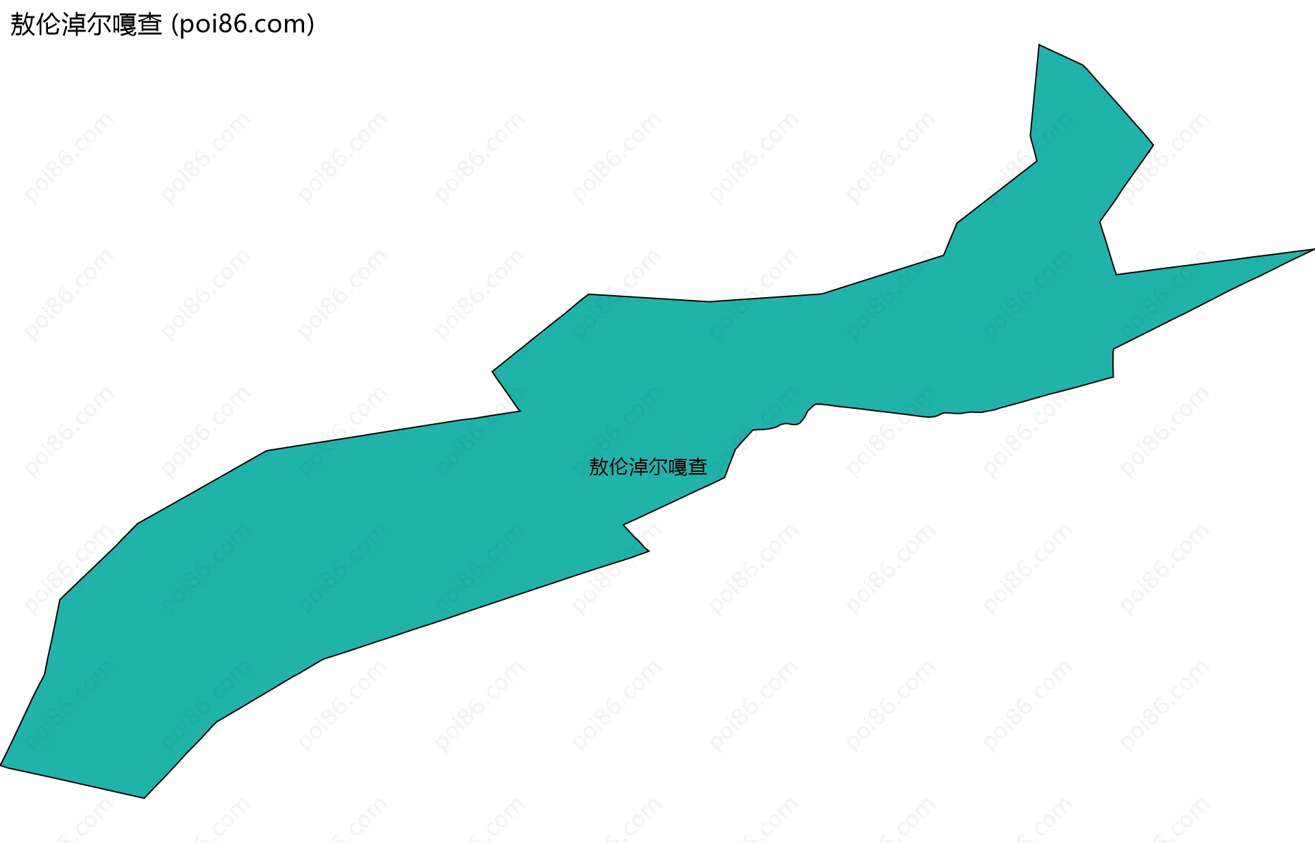 敖伦淖尔嘎查边界地图
