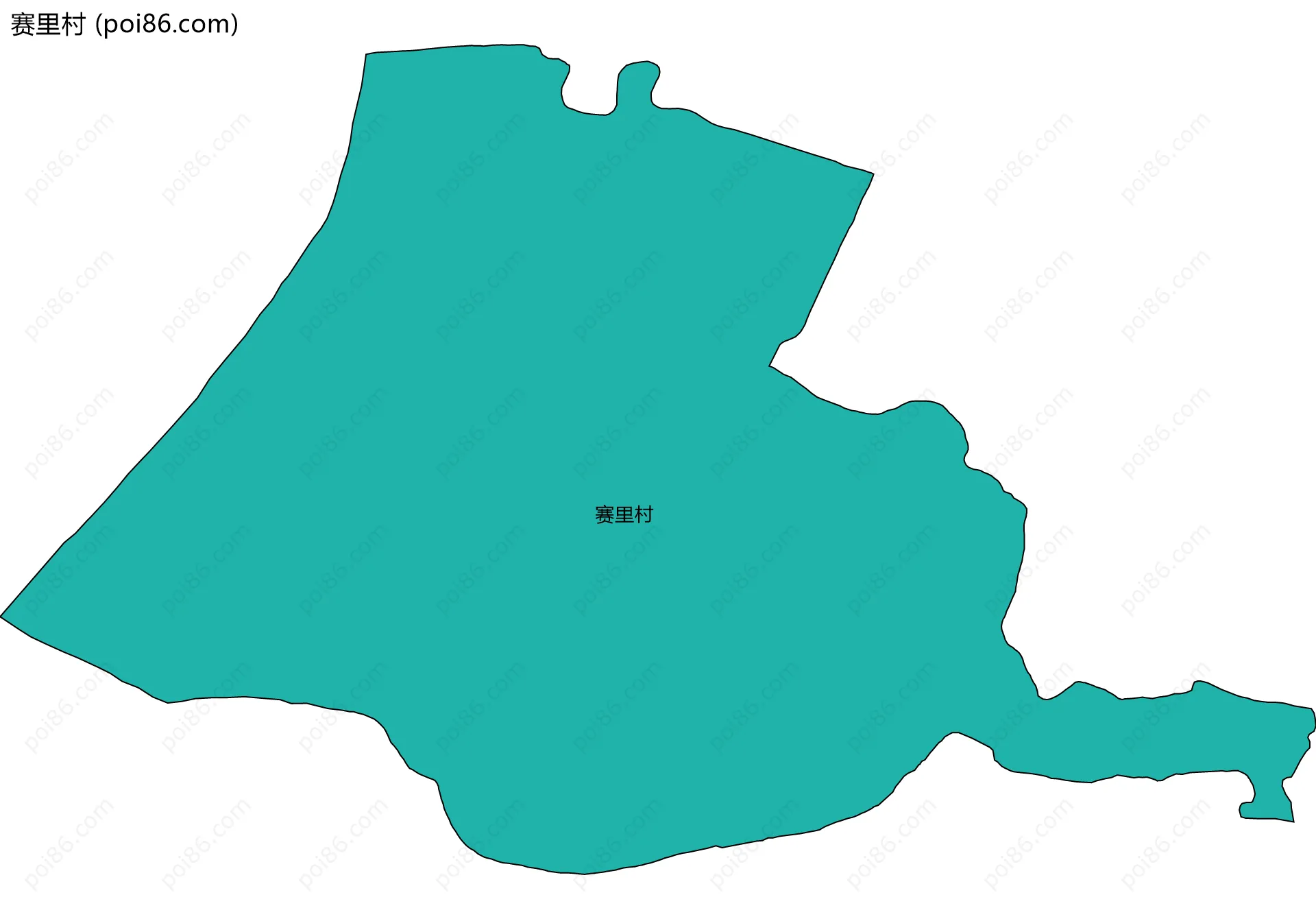 赛里村边界地图
