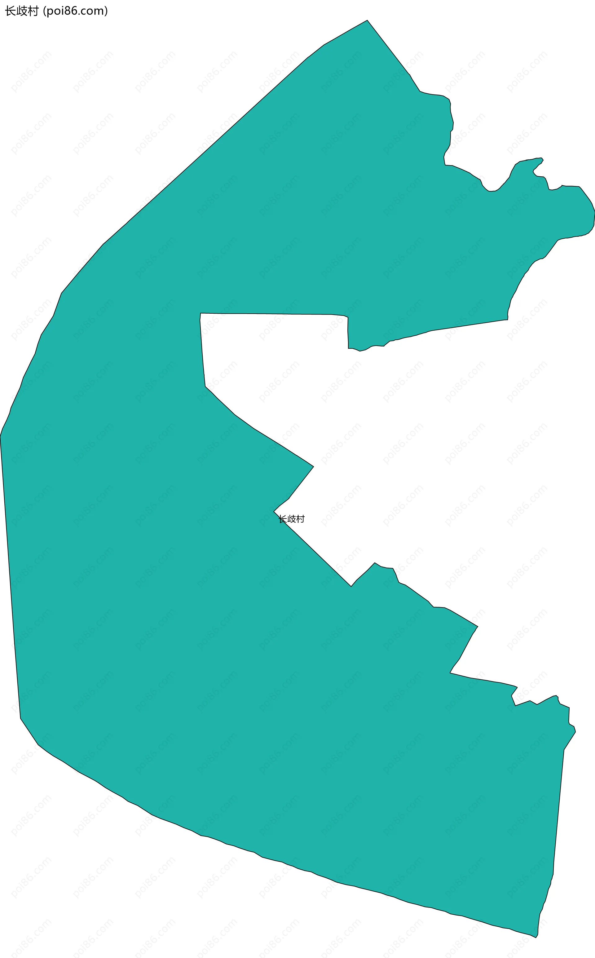 长歧村边界地图