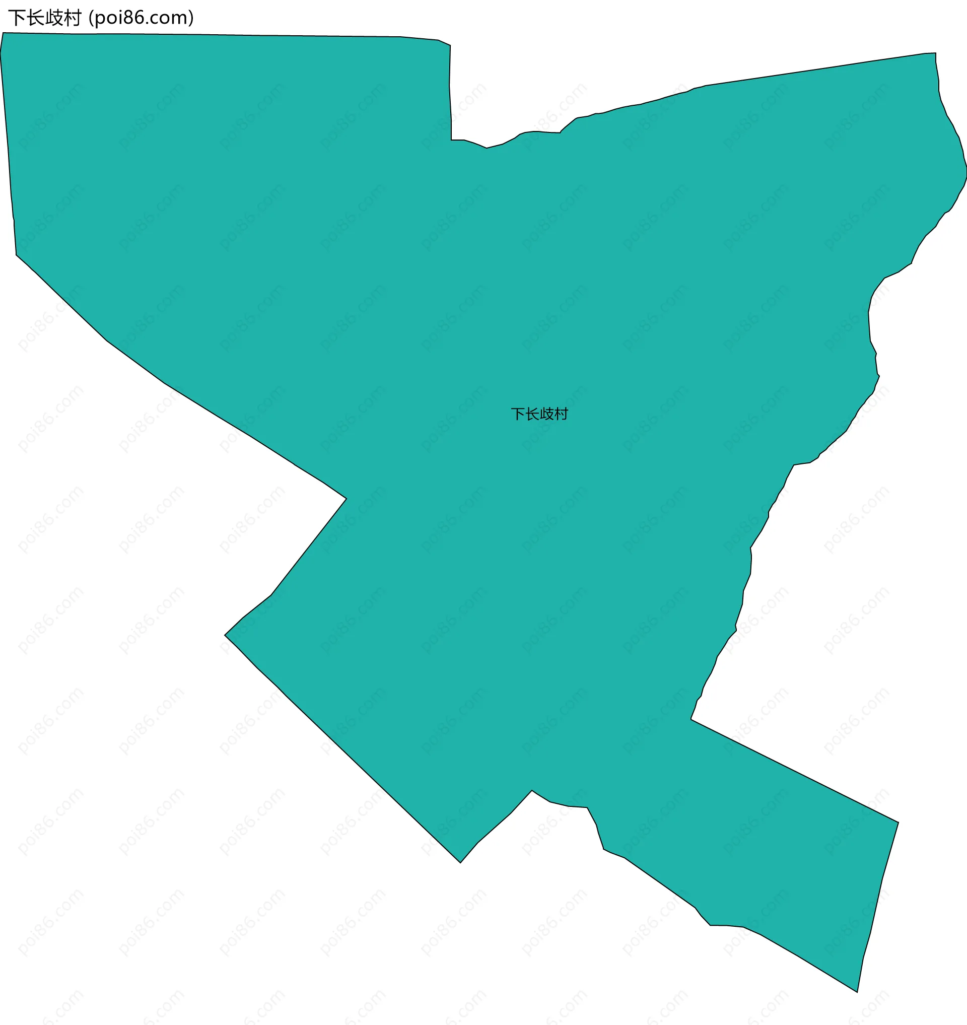 下长歧村边界地图