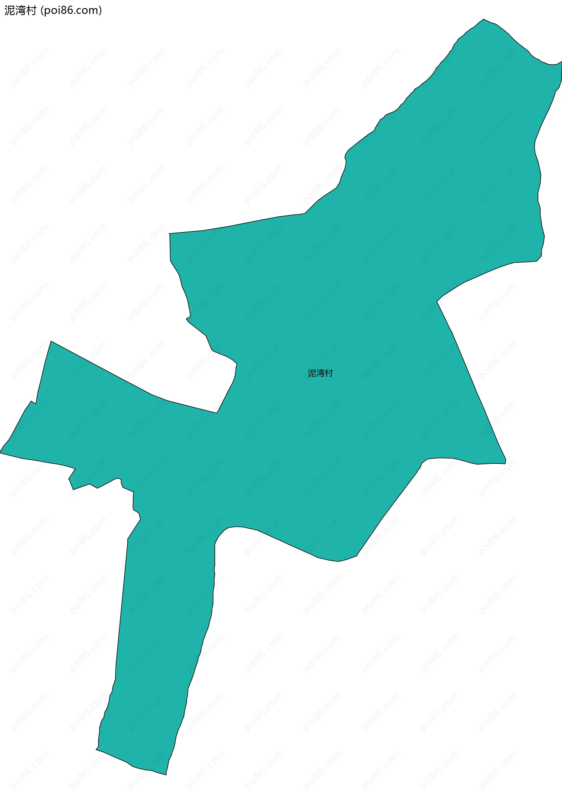 泥湾村边界地图