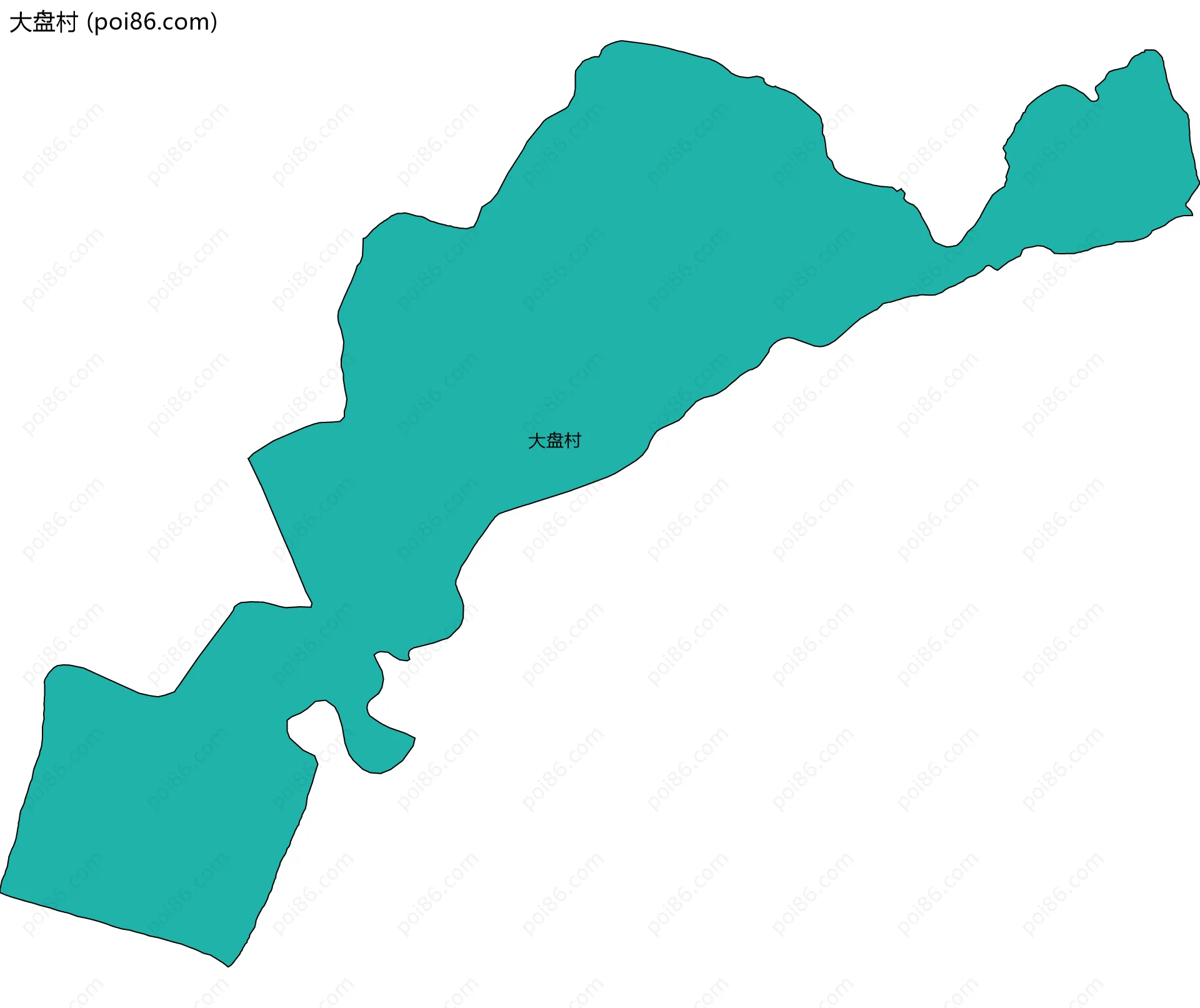 大盘村边界地图