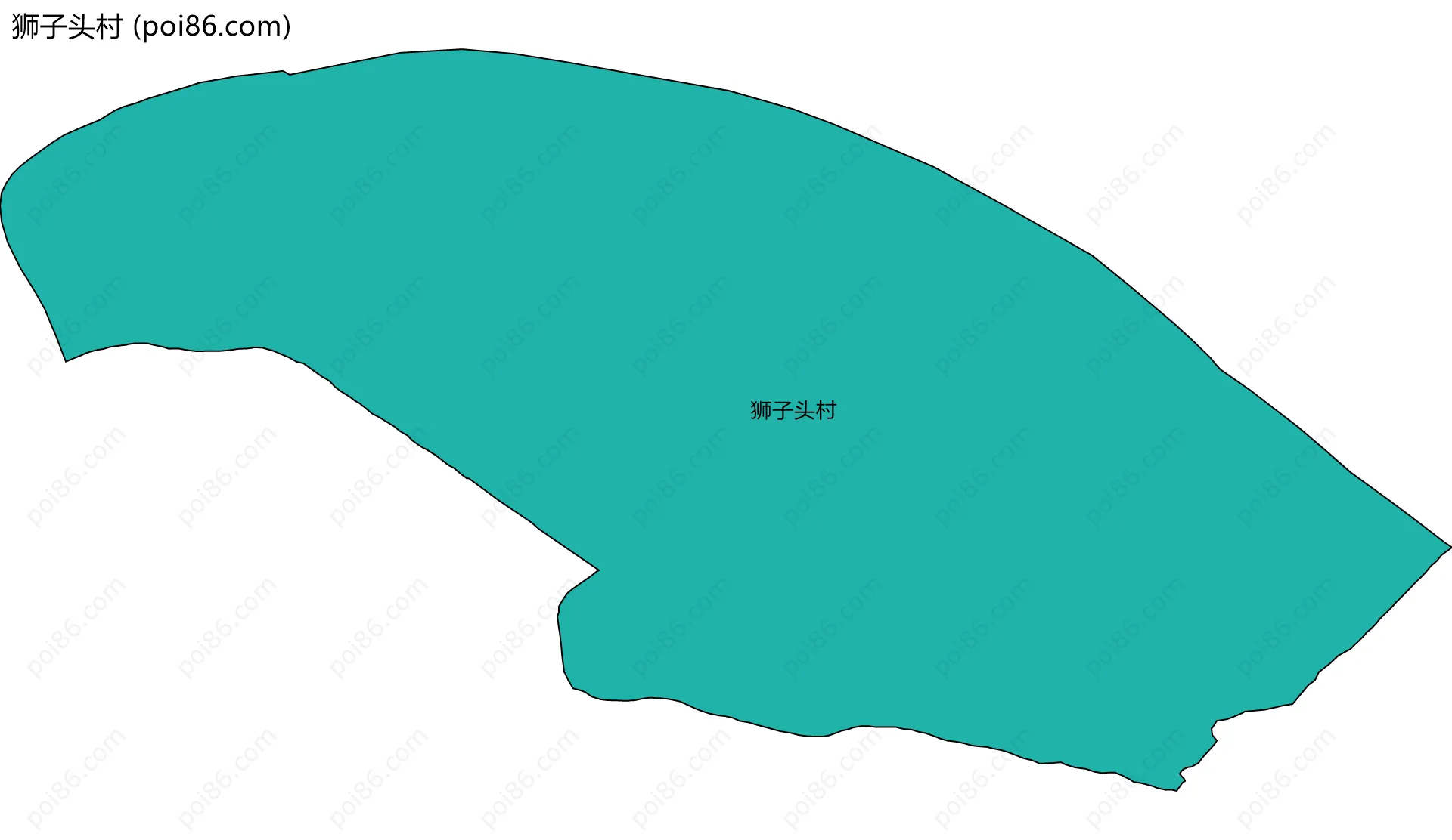 狮子头村边界地图