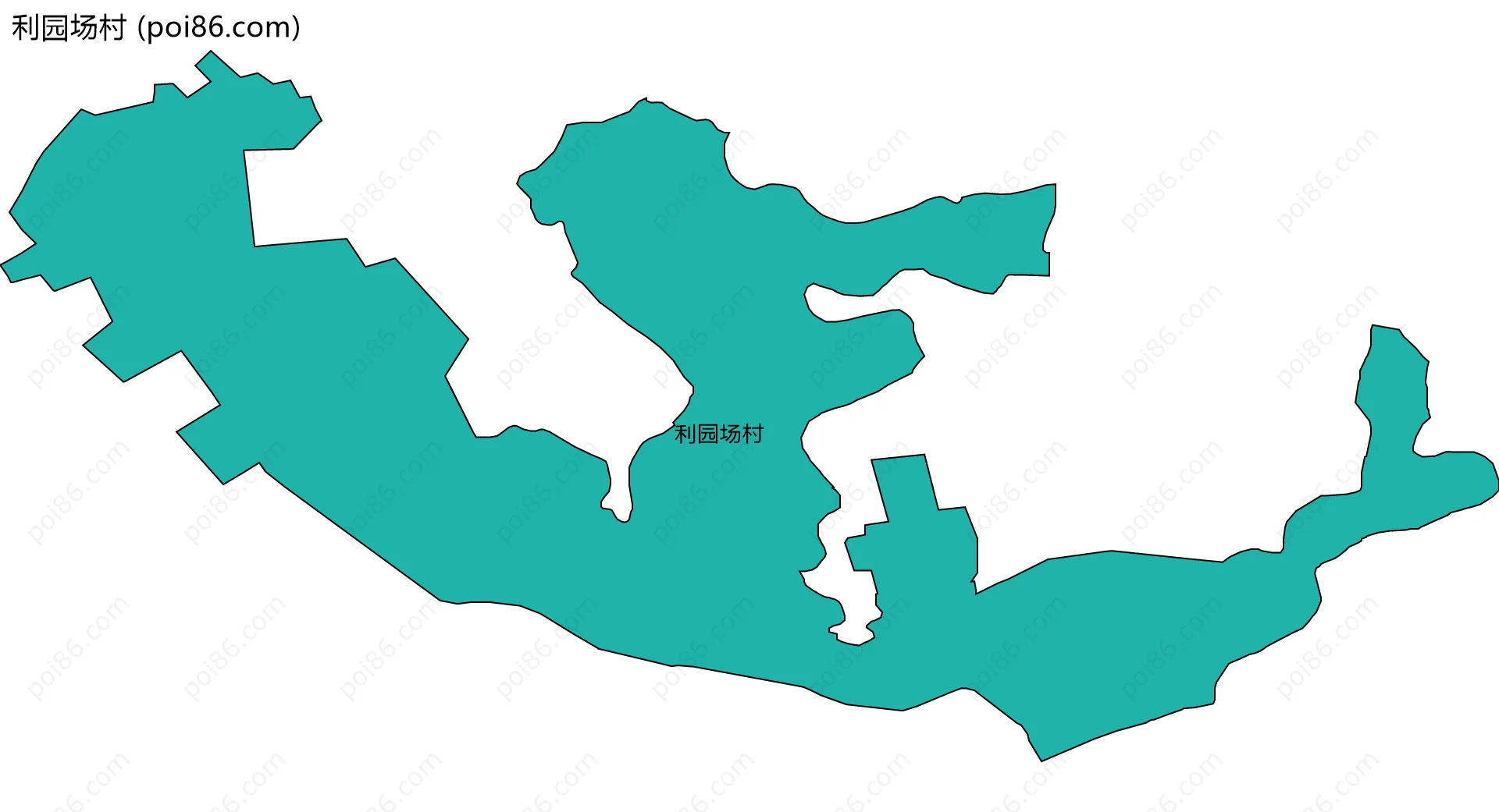 利园场村边界地图