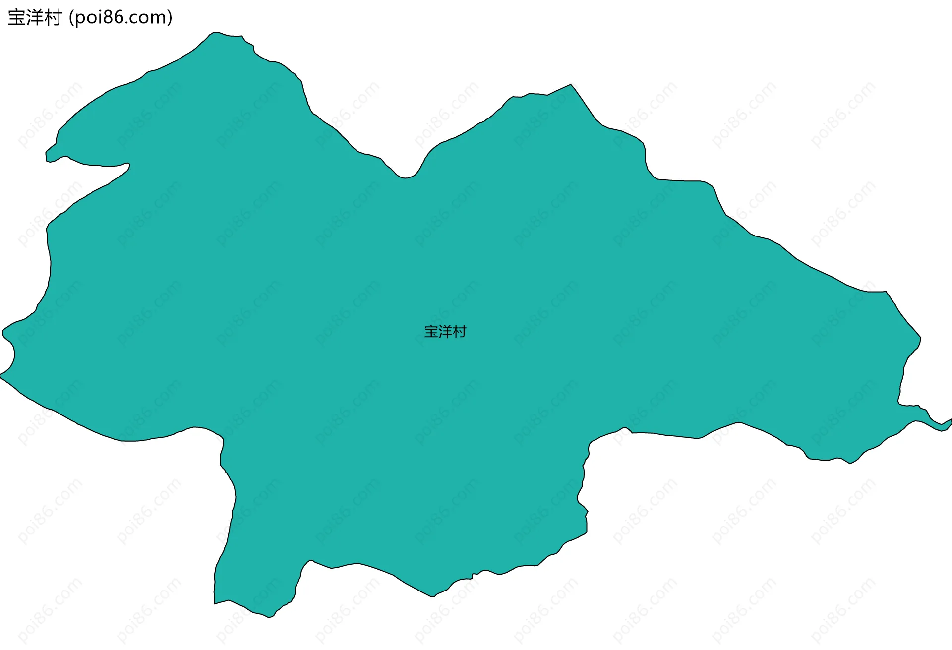 宝洋村边界地图