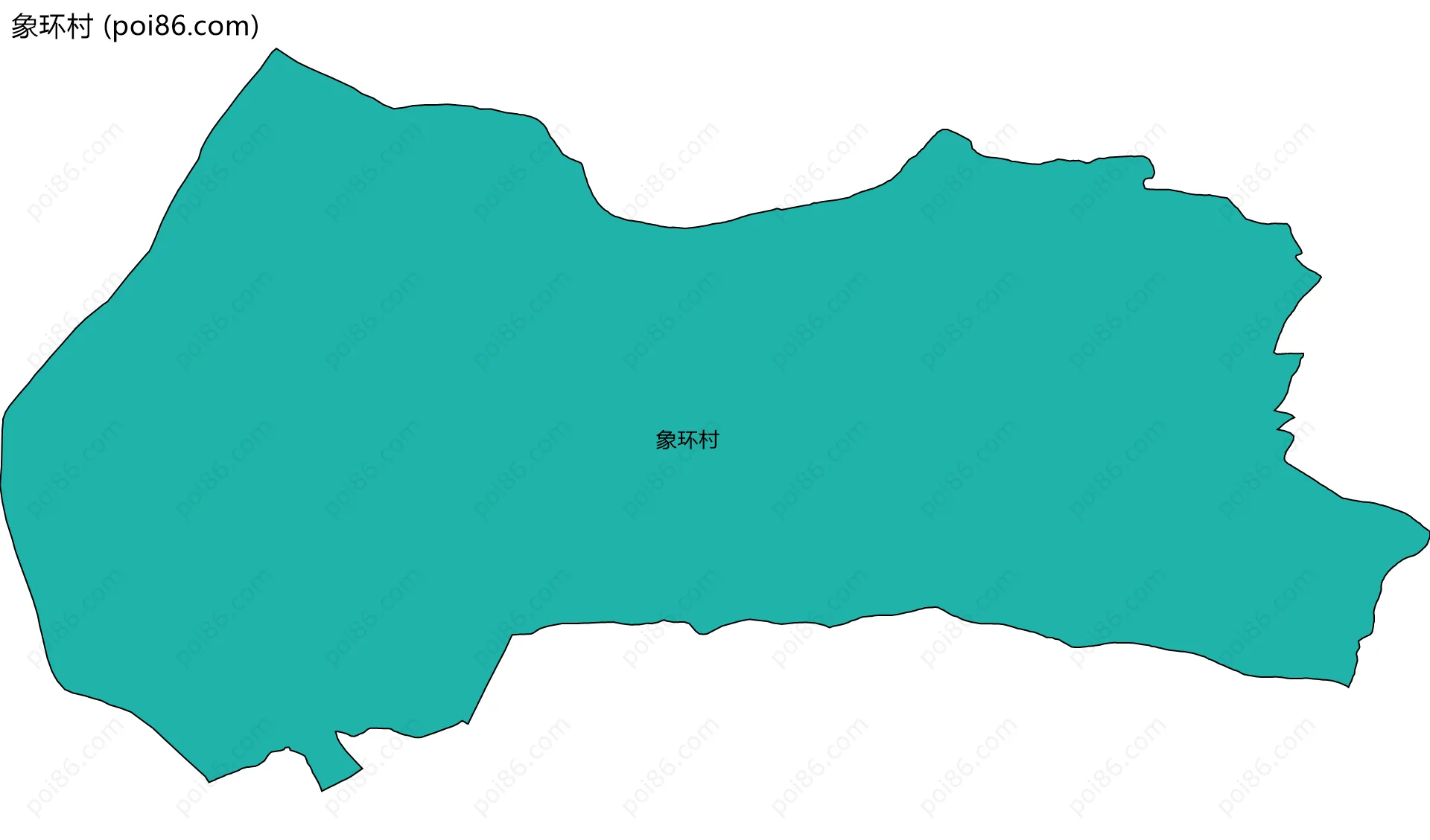 象环村边界地图