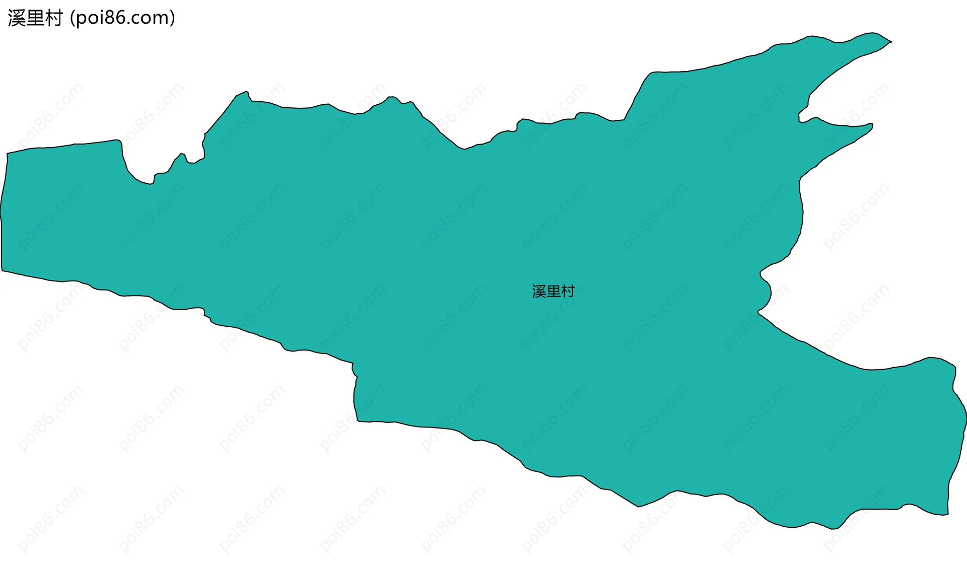 溪里村边界地图