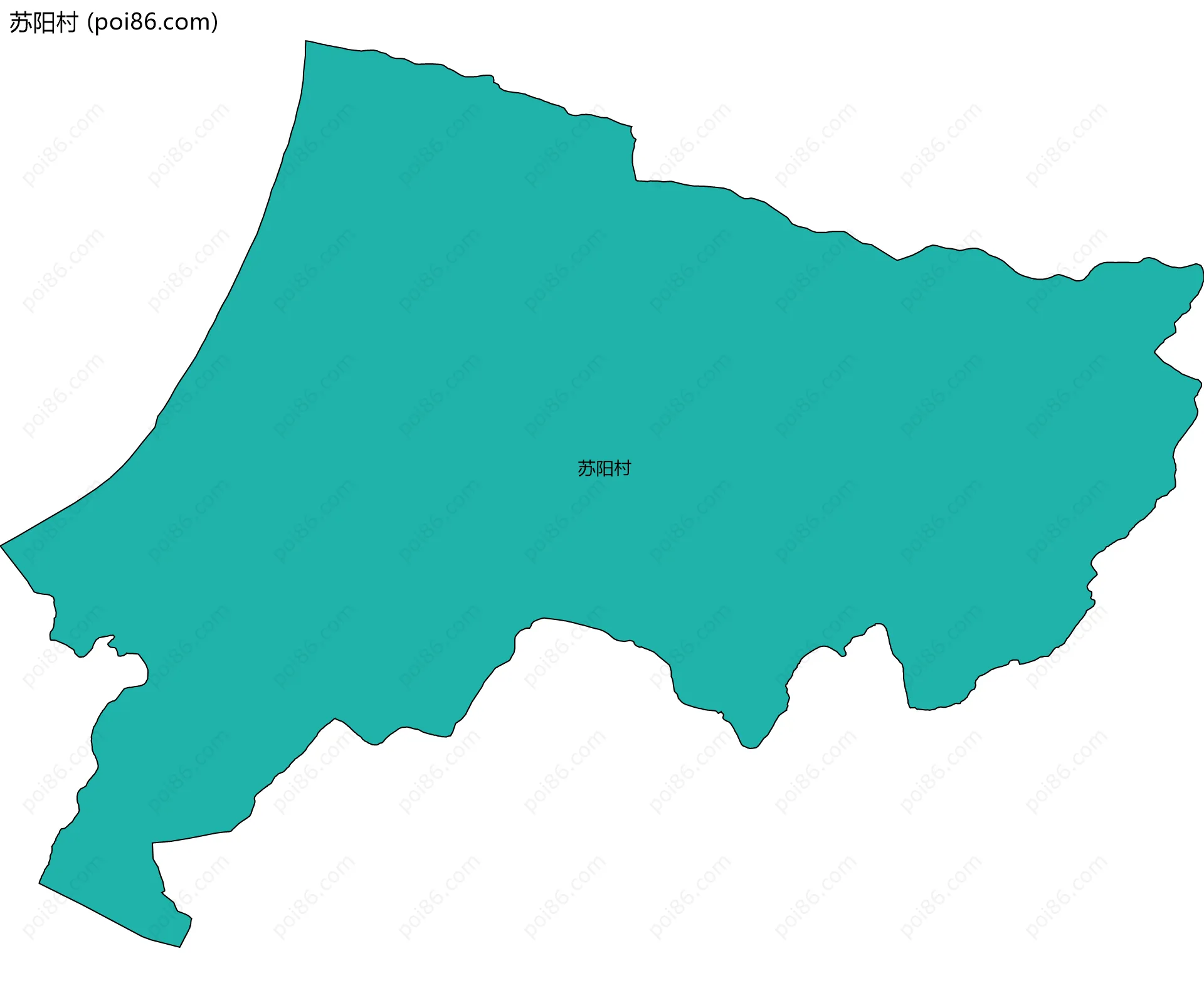 苏阳村边界地图