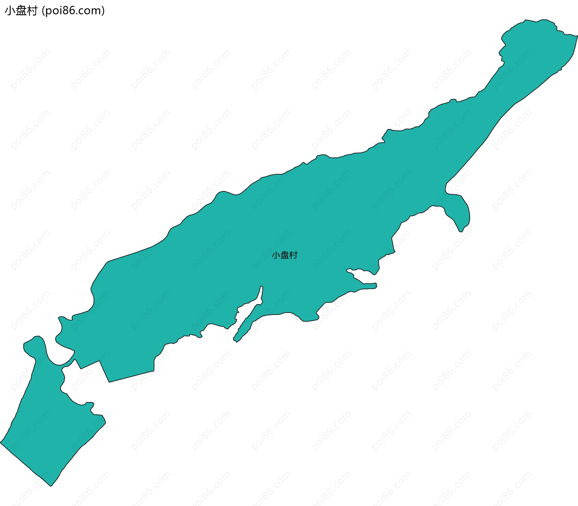 小盘村边界地图