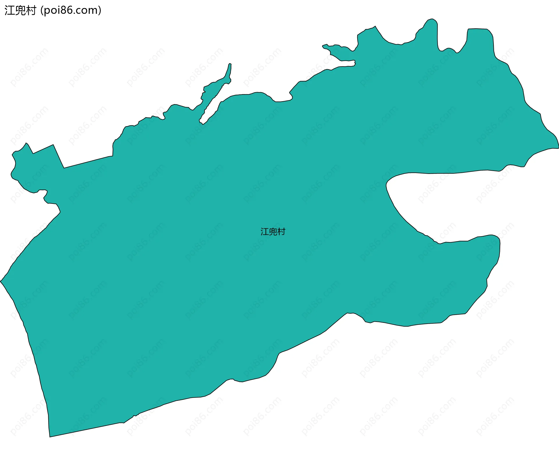 江兜村边界地图