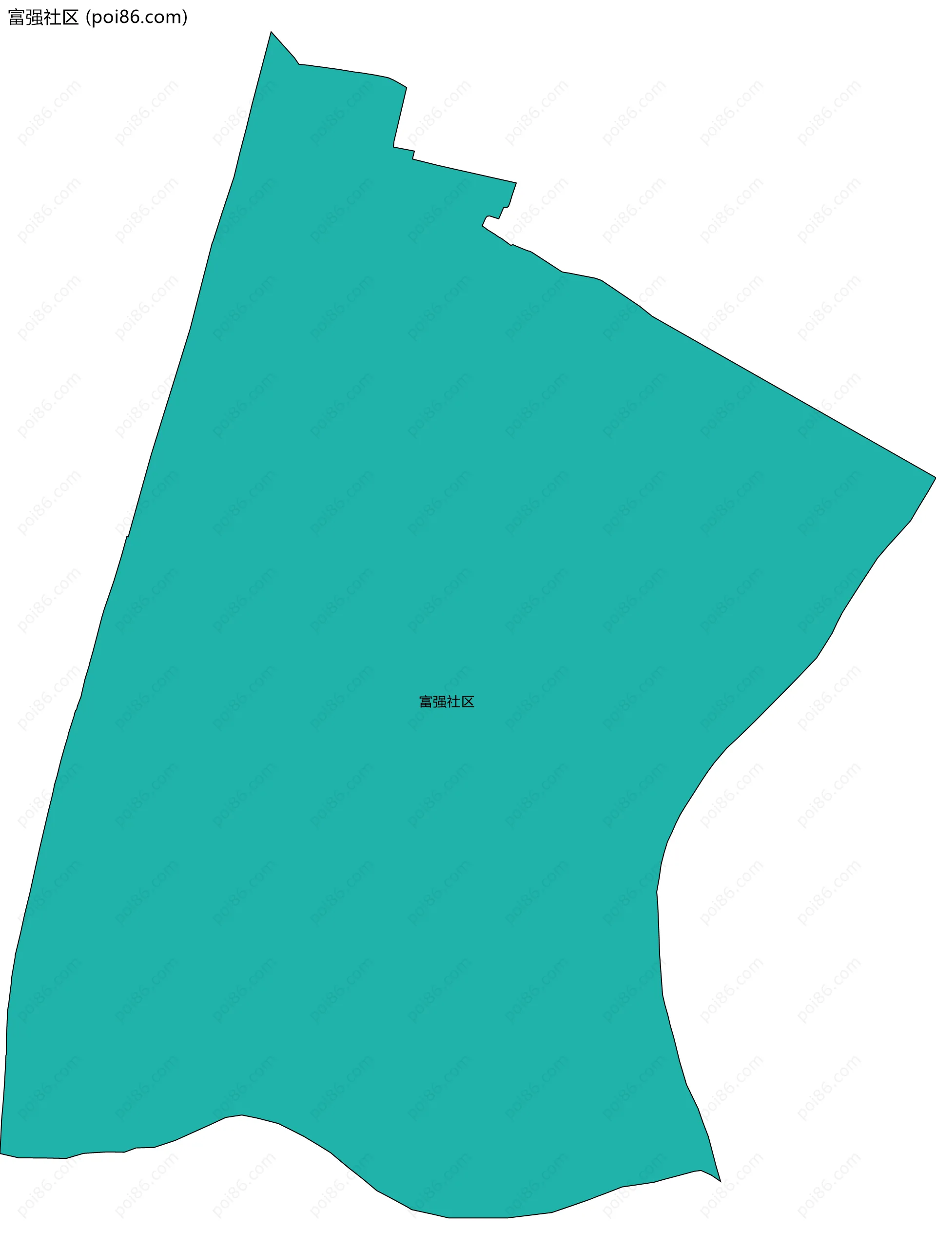 富强社区边界地图