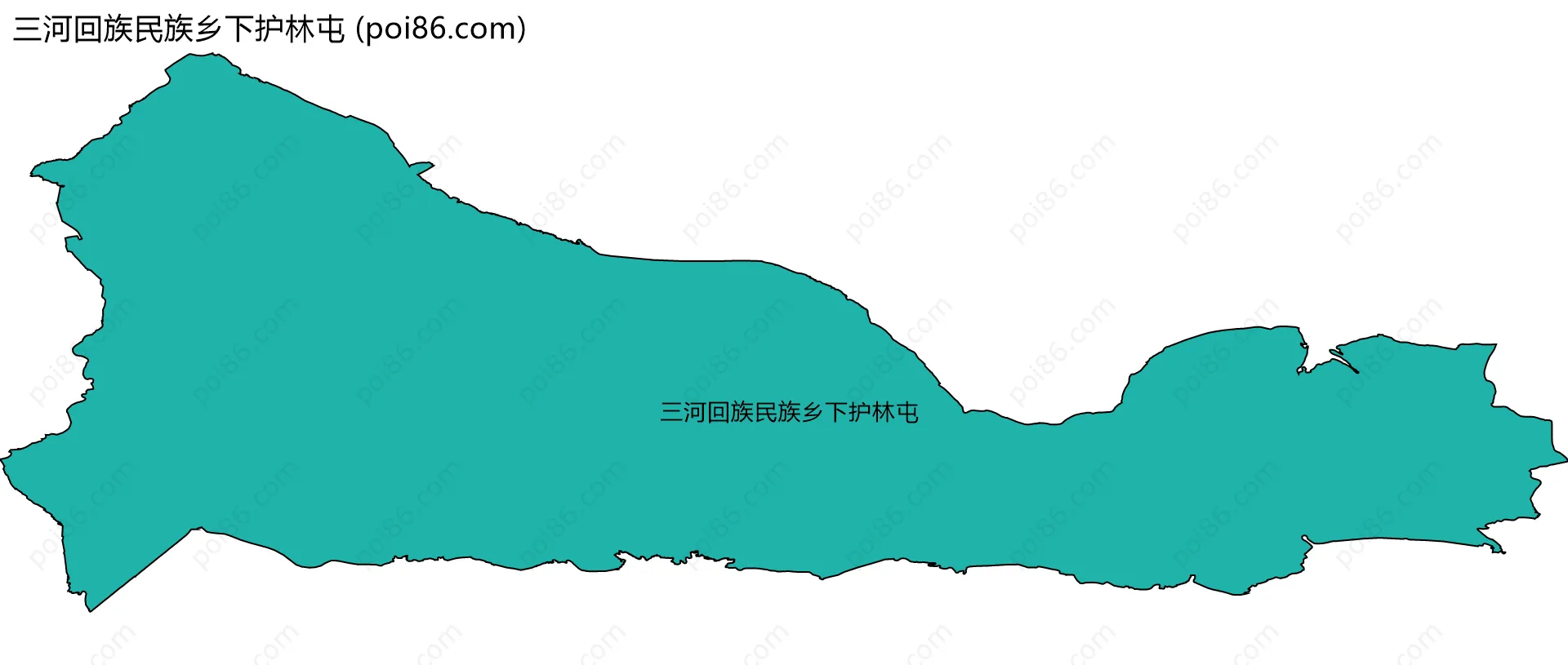 三河回族民族乡下护林屯边界地图