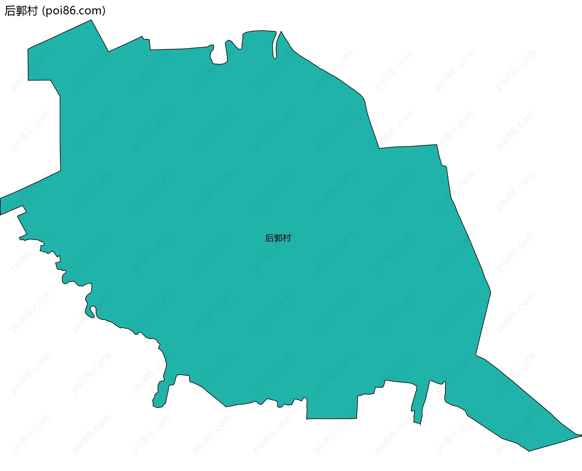 后郭村边界地图