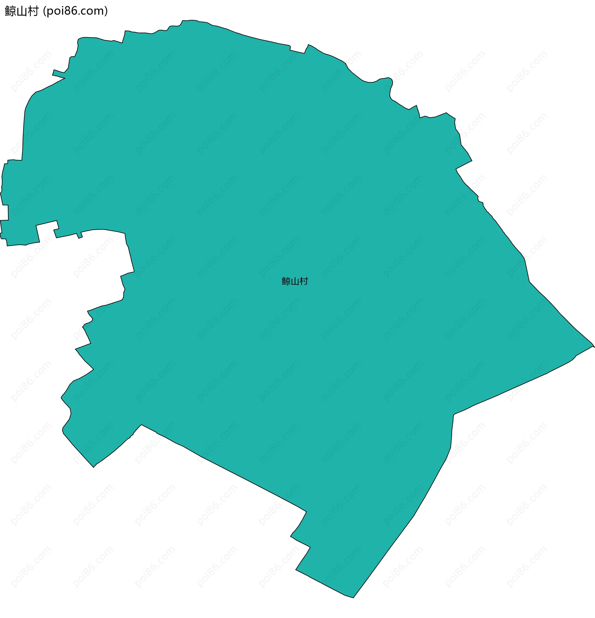 鲸山村边界地图