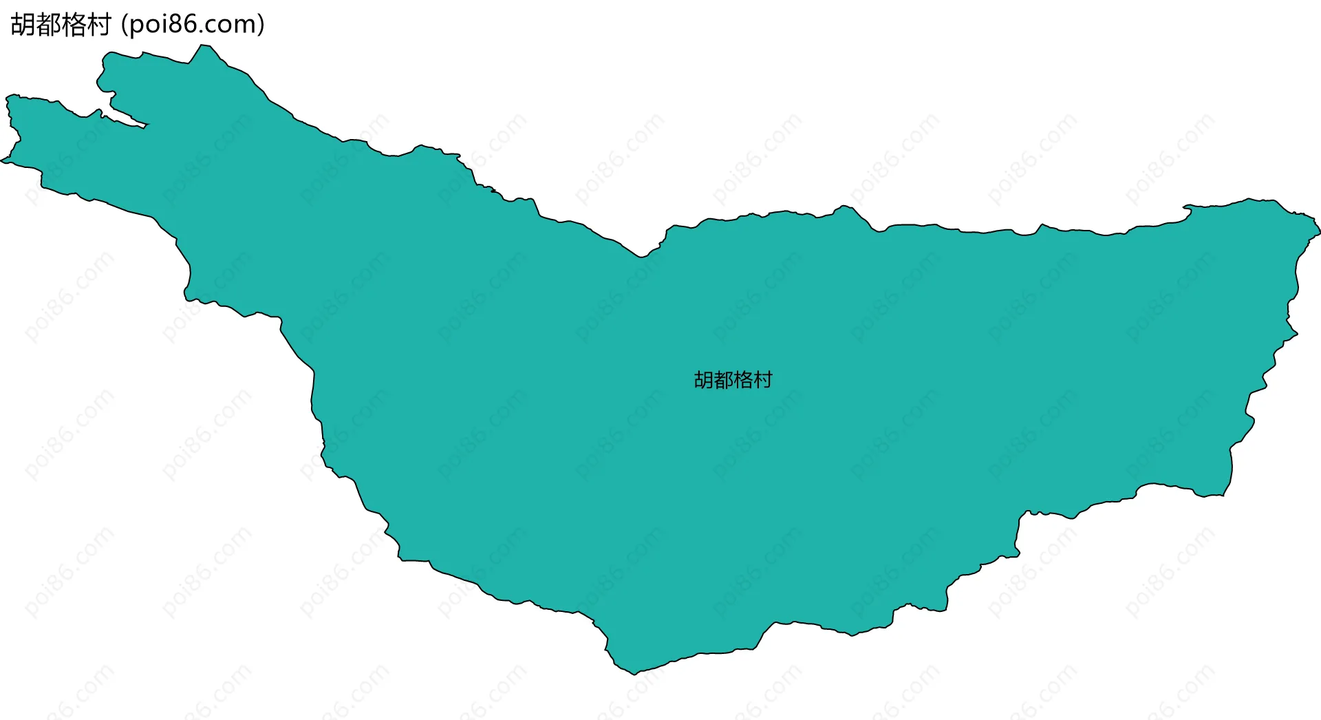 胡都格村边界地图