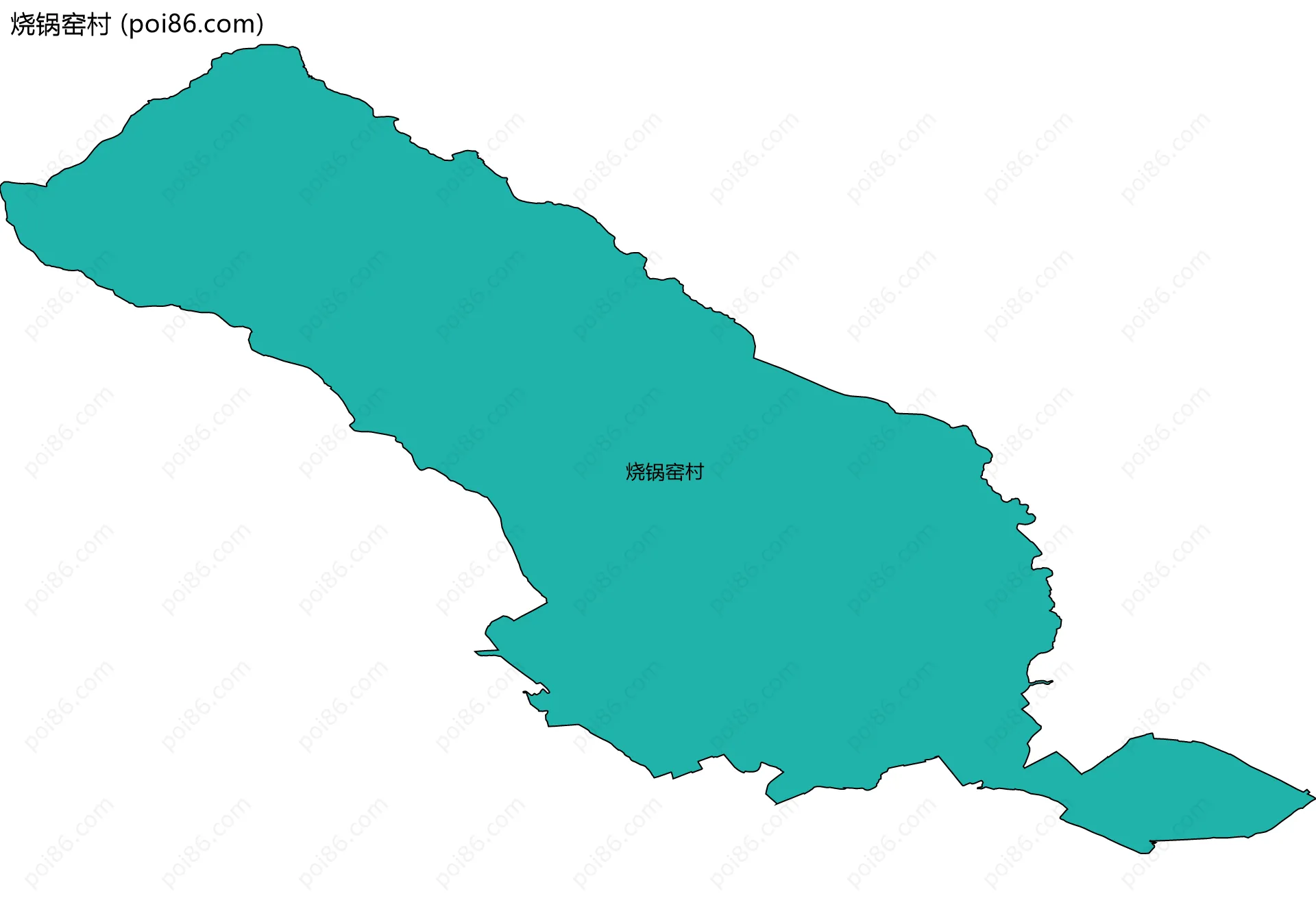 烧锅窑村边界地图