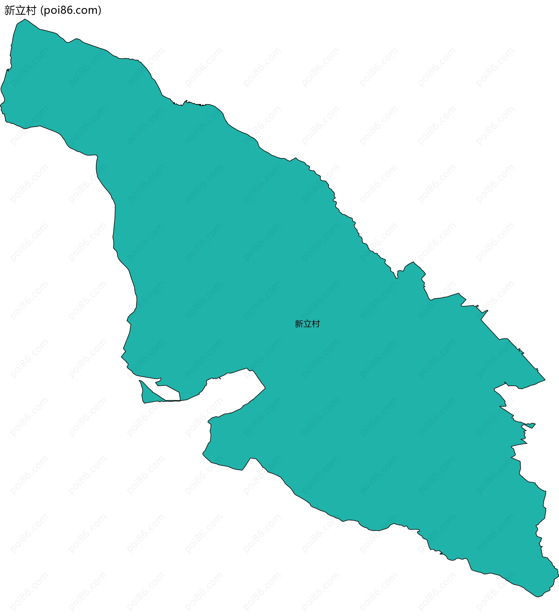 新立村边界地图
