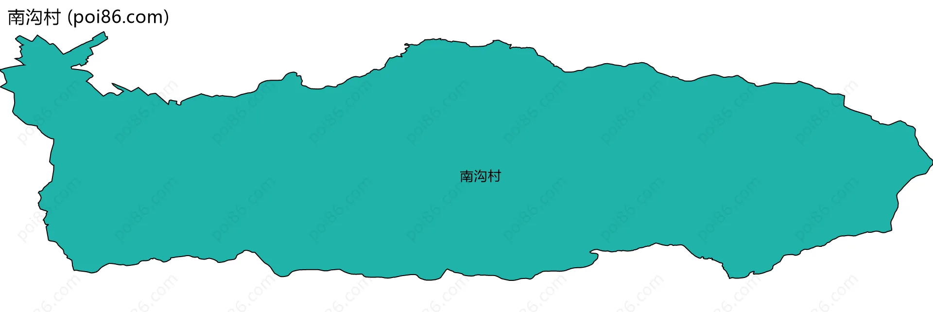 南沟村边界地图