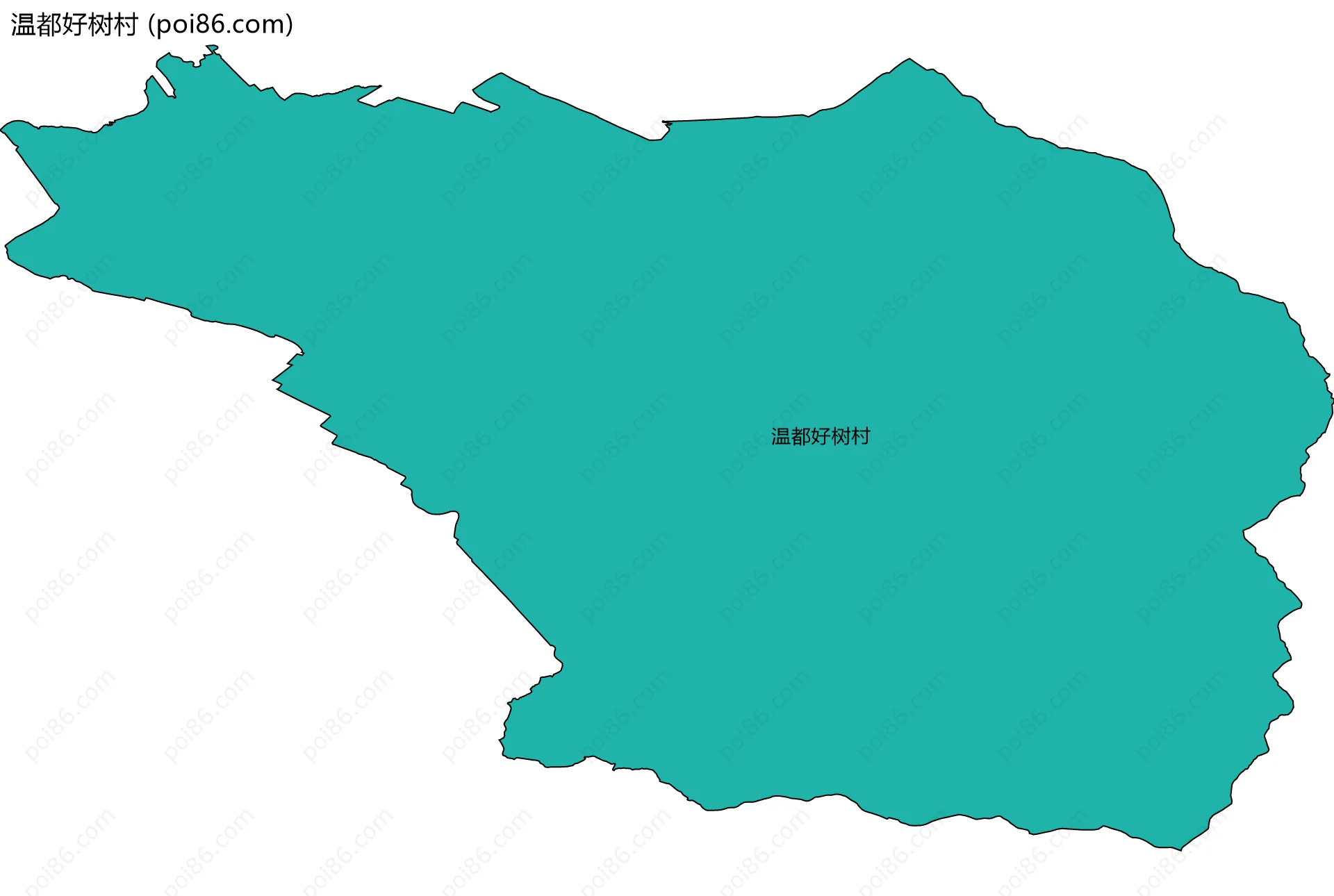 温都好树村边界地图