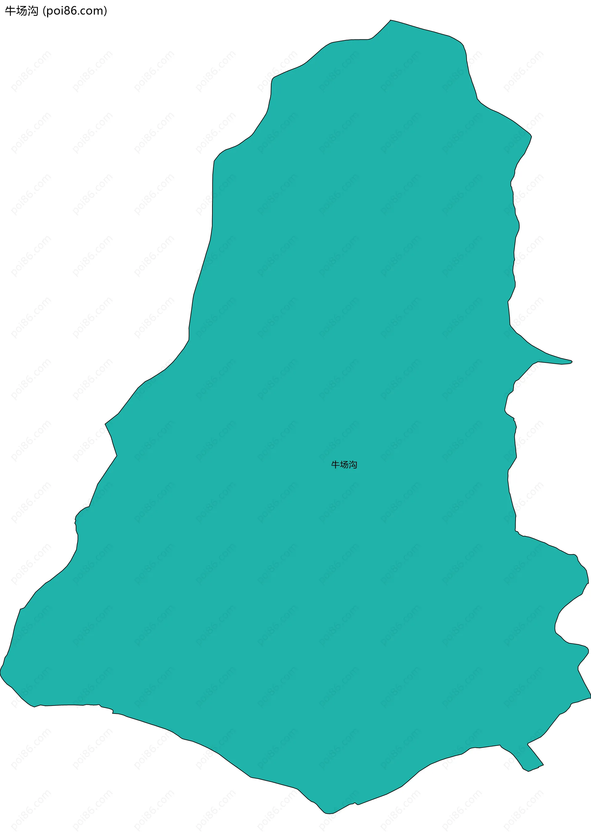 牛场沟边界地图