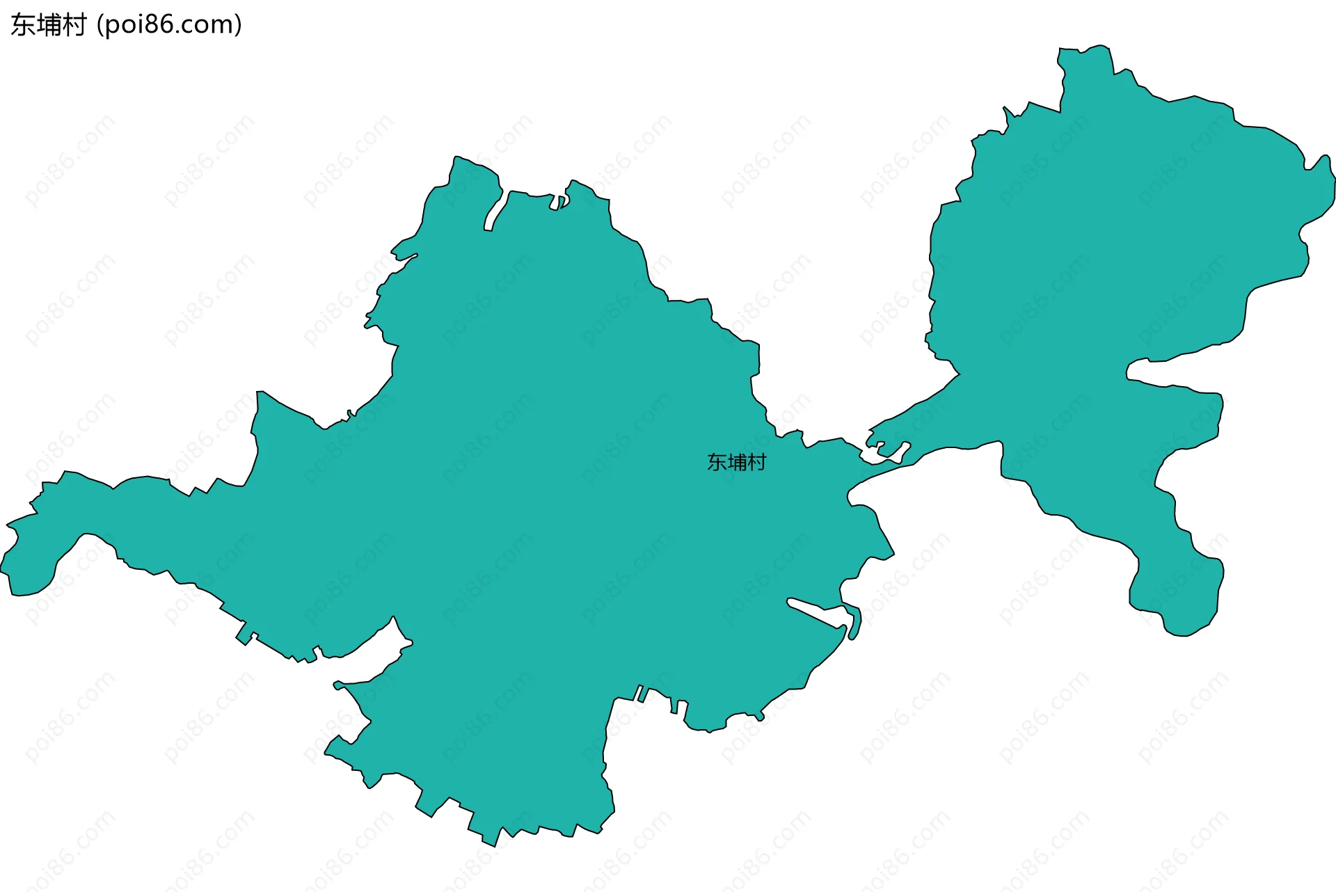 东埔村边界地图
