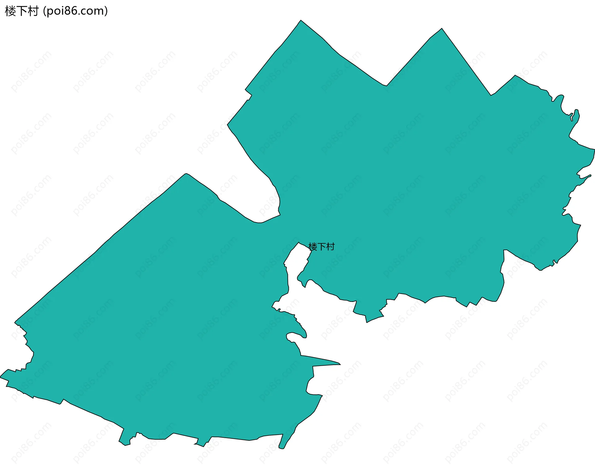 楼下村边界地图
