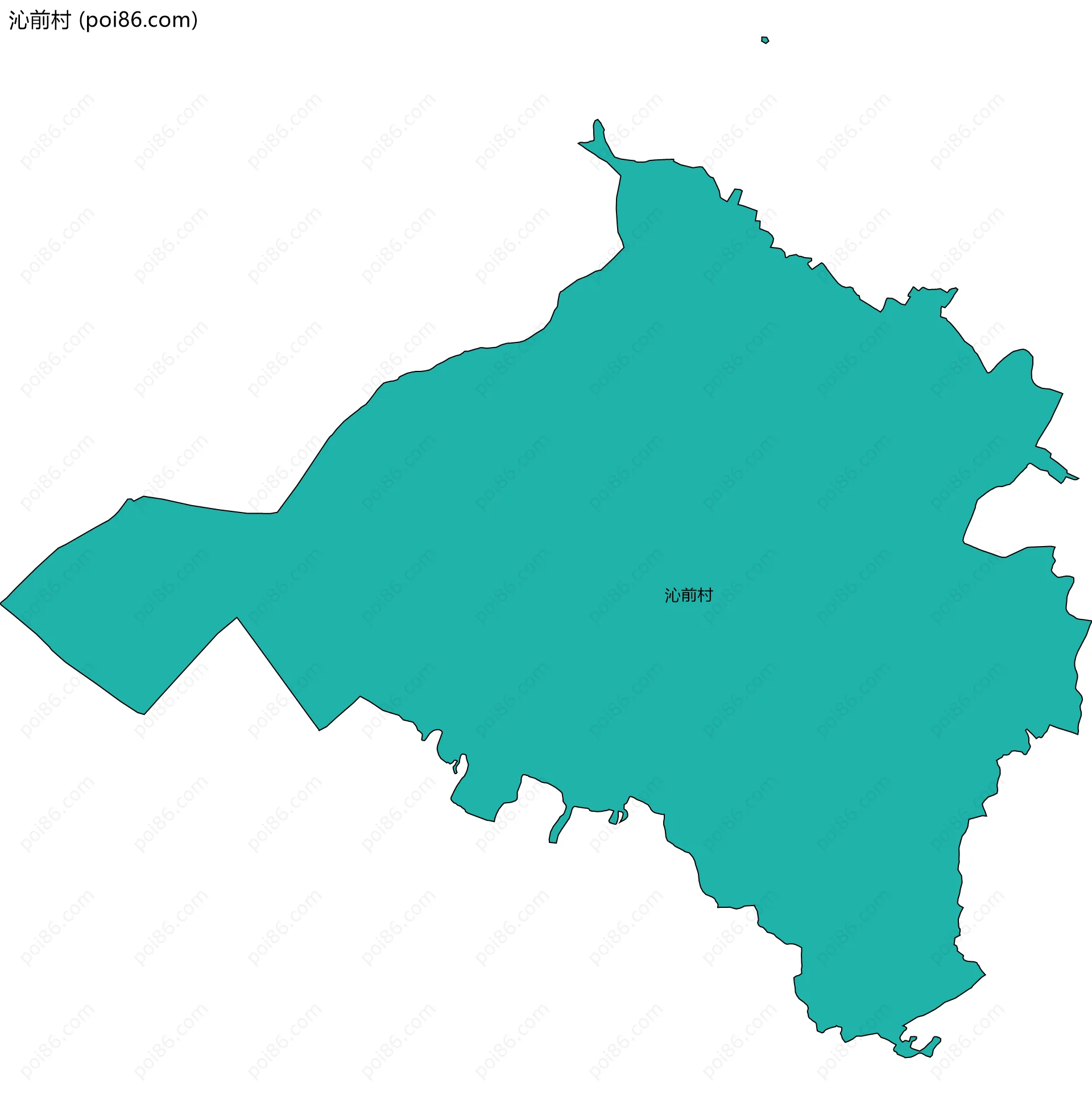 沁前村边界地图