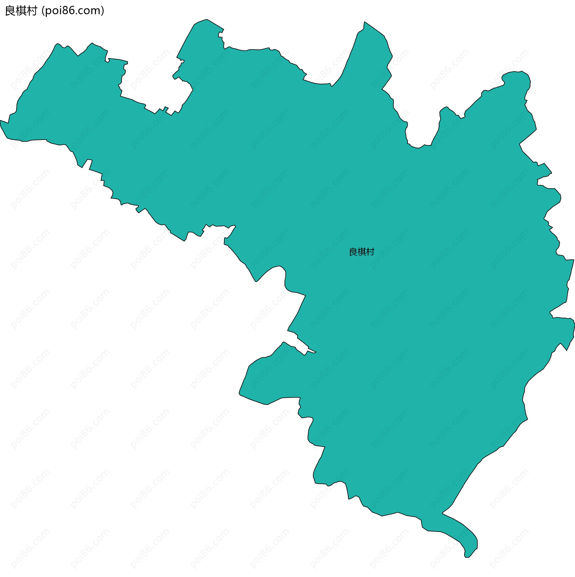 良棋村边界地图