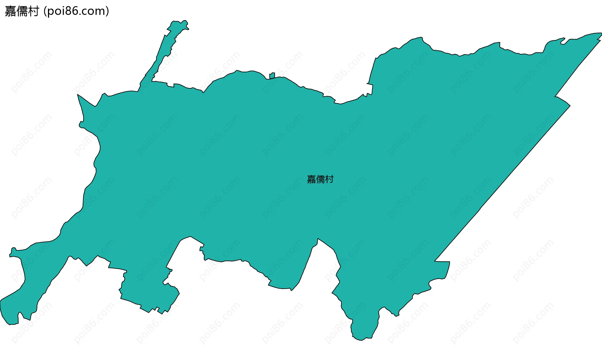 嘉儒村边界地图