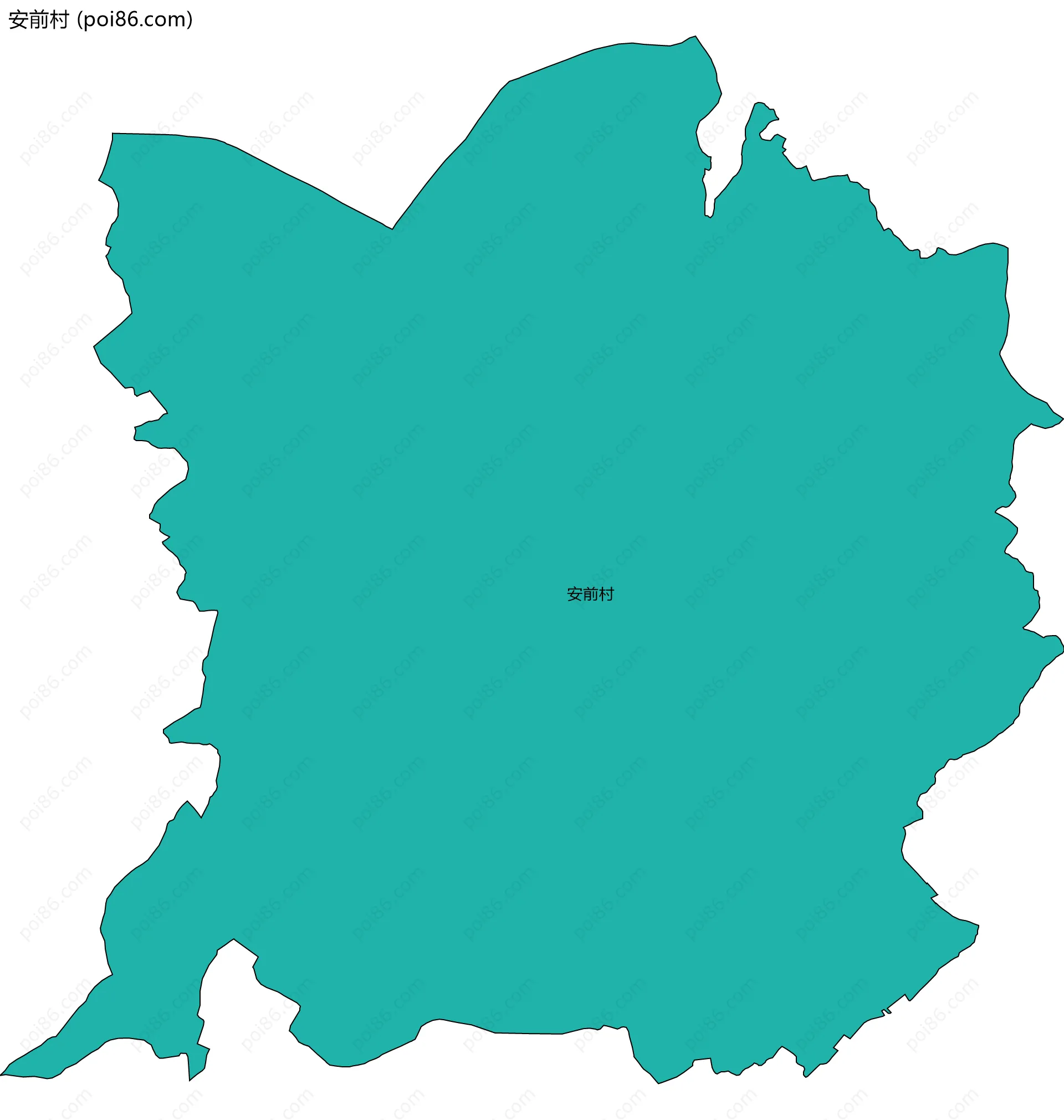 安前村边界地图