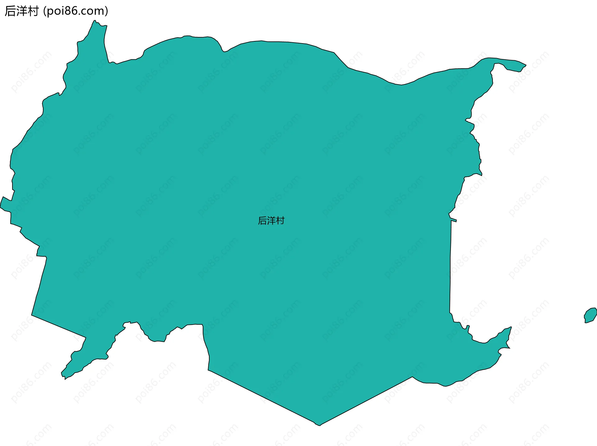 后洋村边界地图