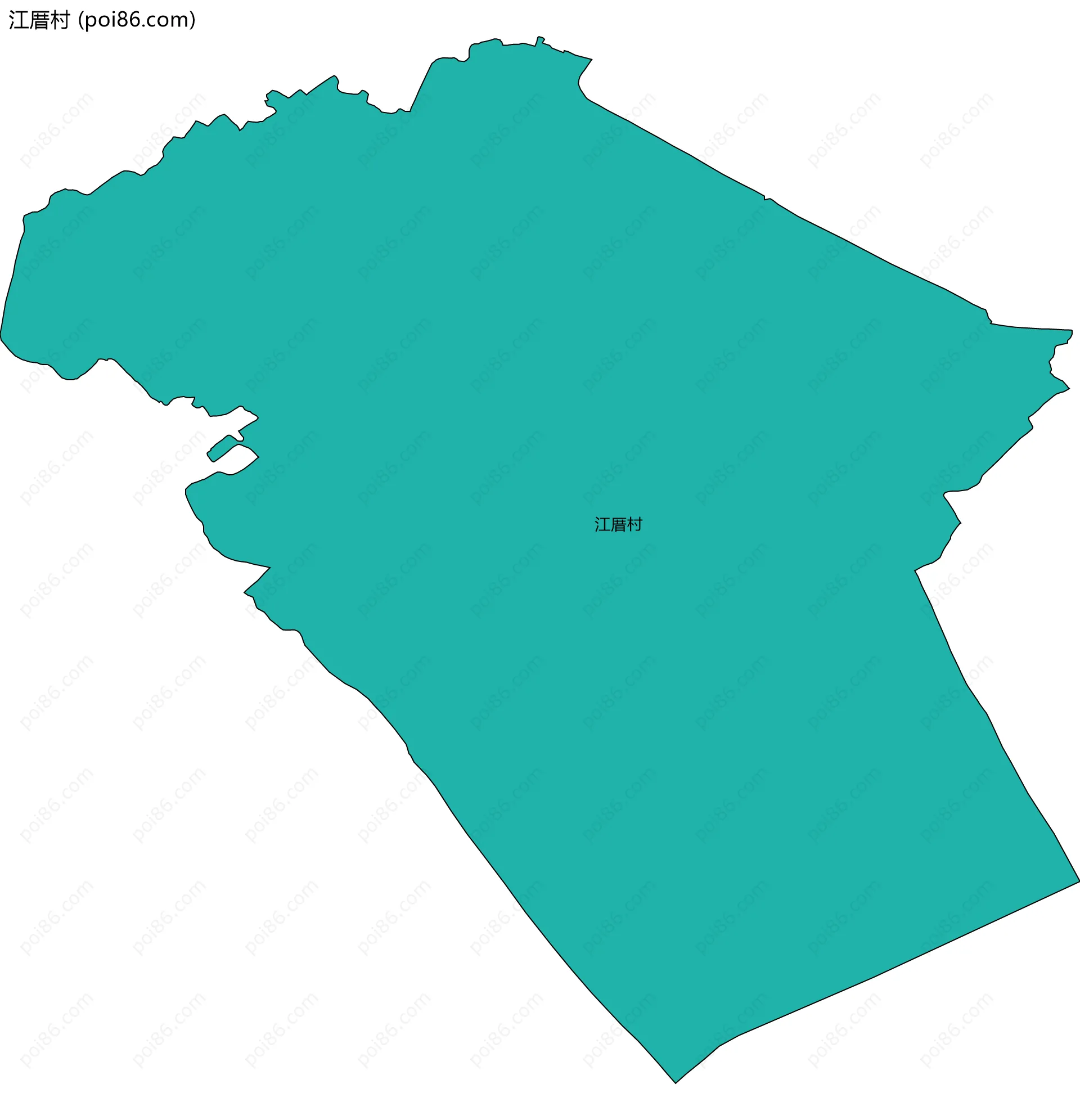 江厝村边界地图