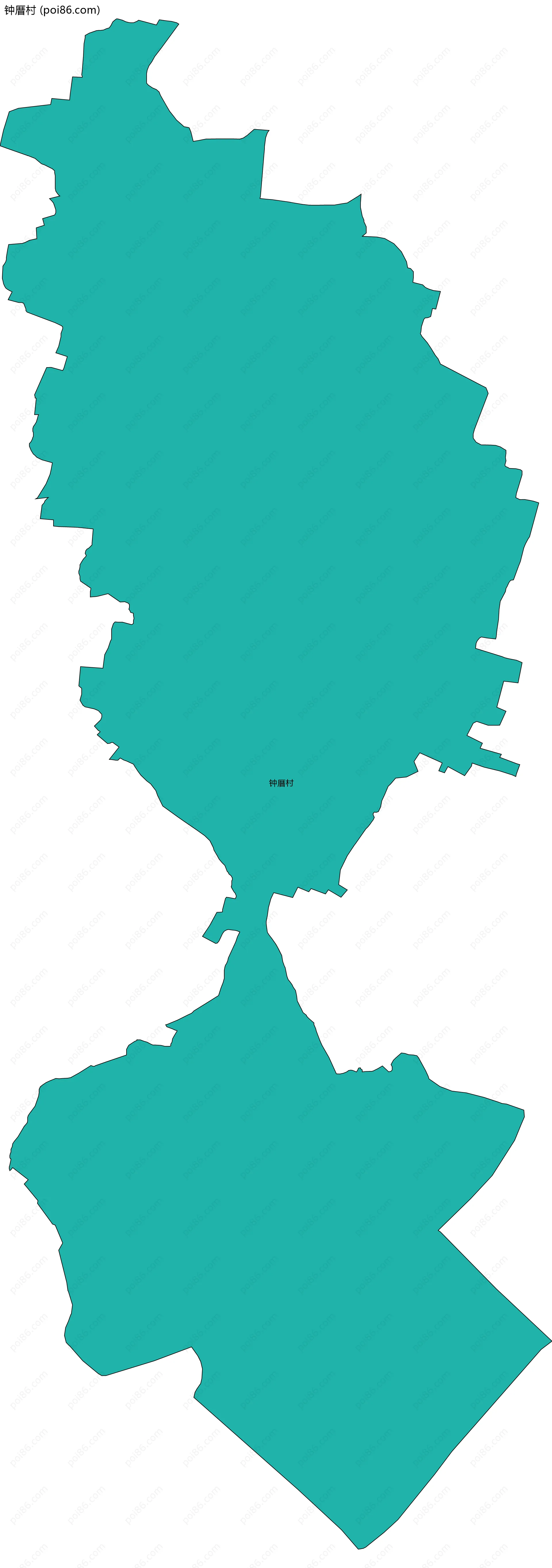 钟厝村边界地图