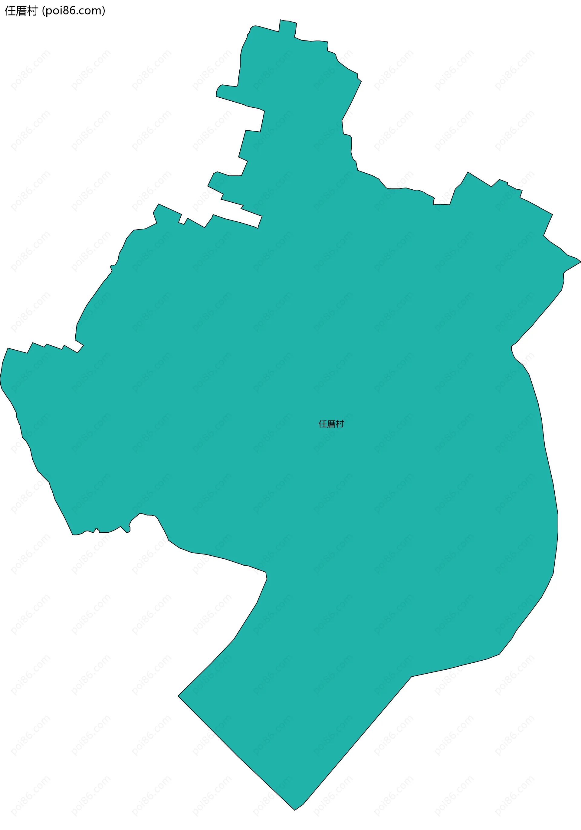 任厝村边界地图