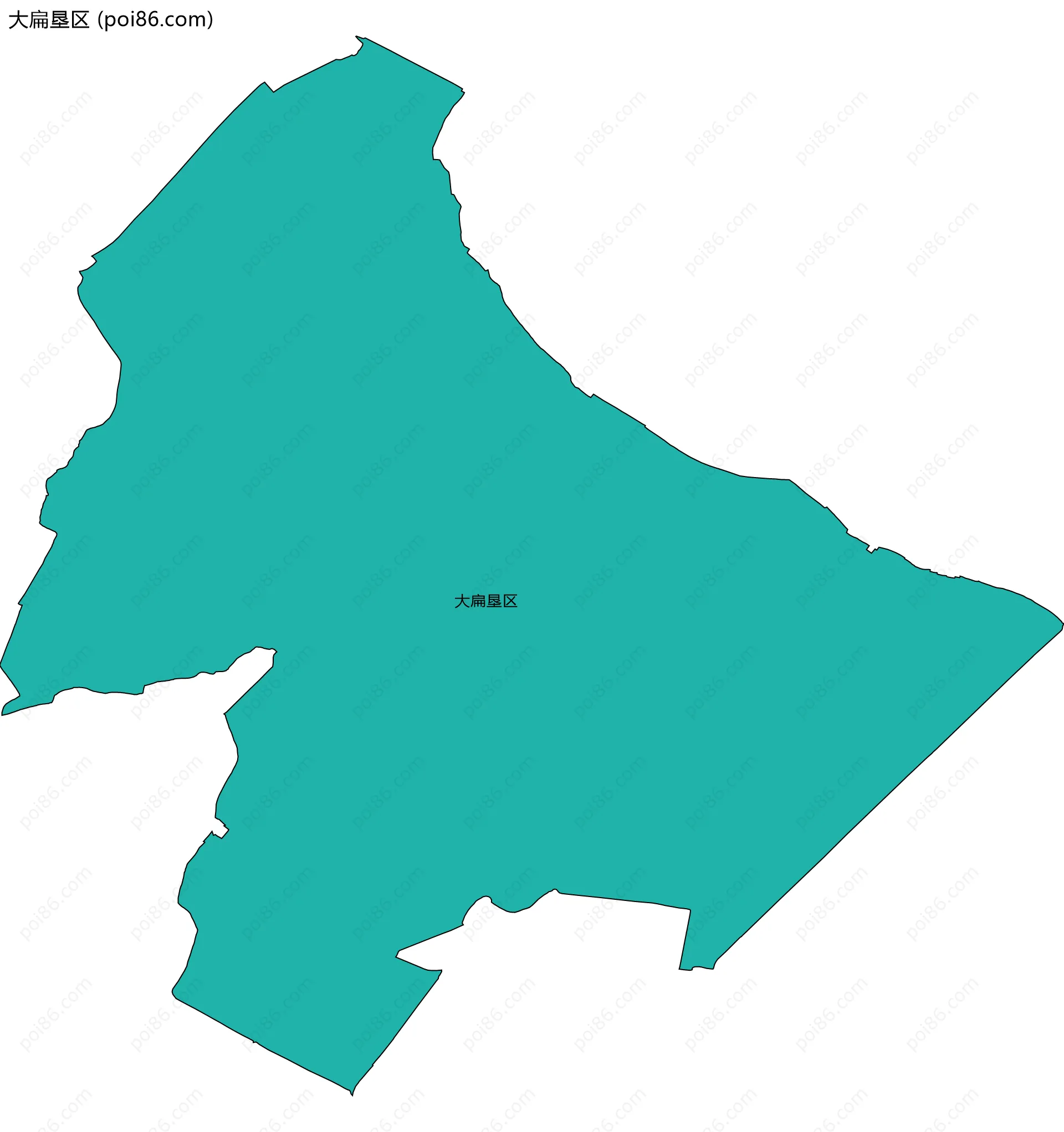 大扁垦区边界地图