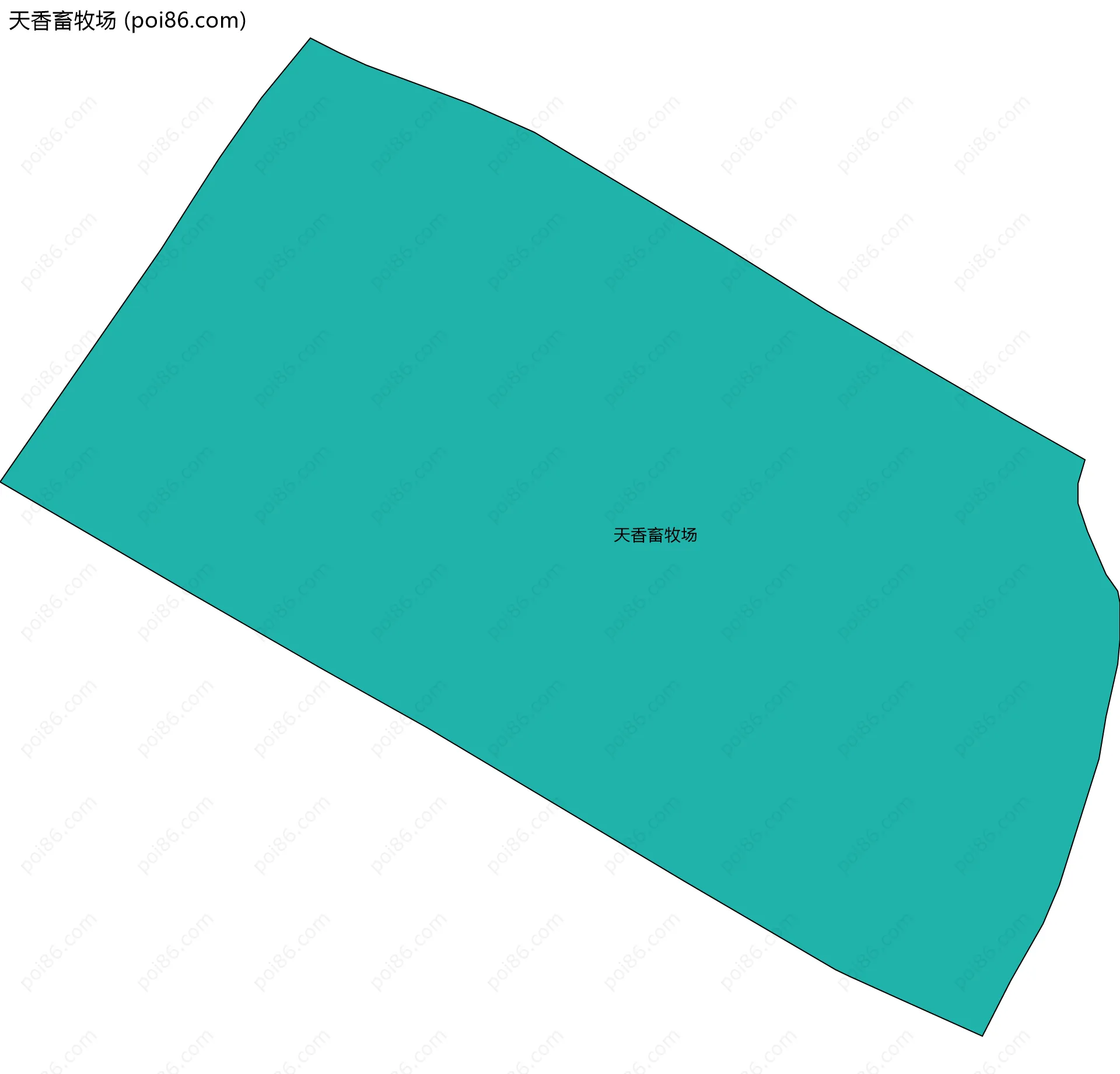 天香畜牧场边界地图