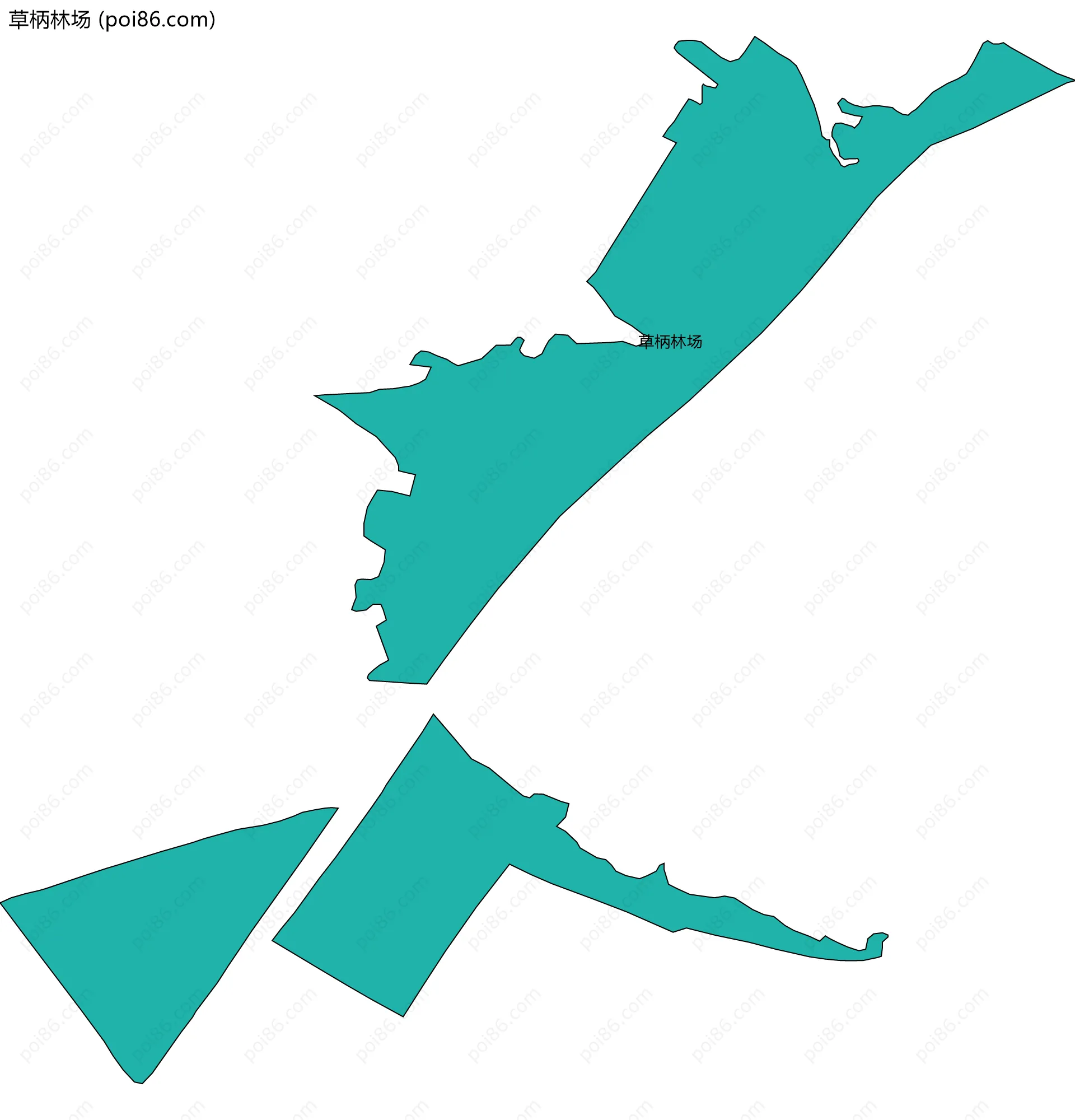 草柄林场边界地图