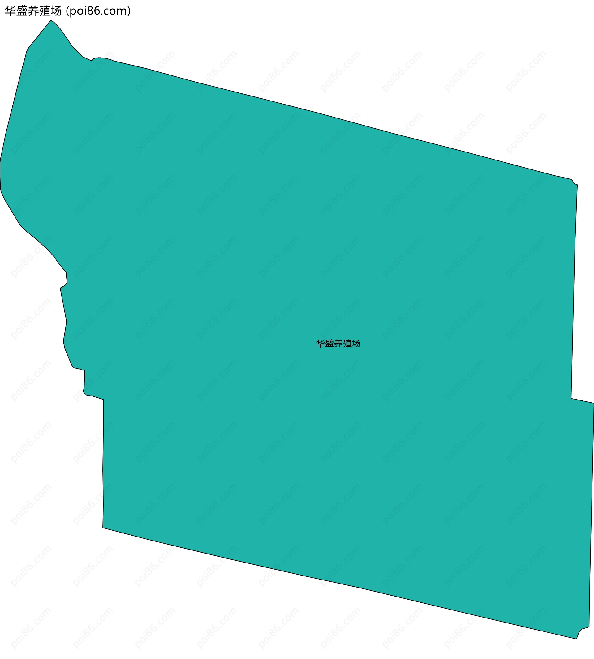 华盛养殖场边界地图