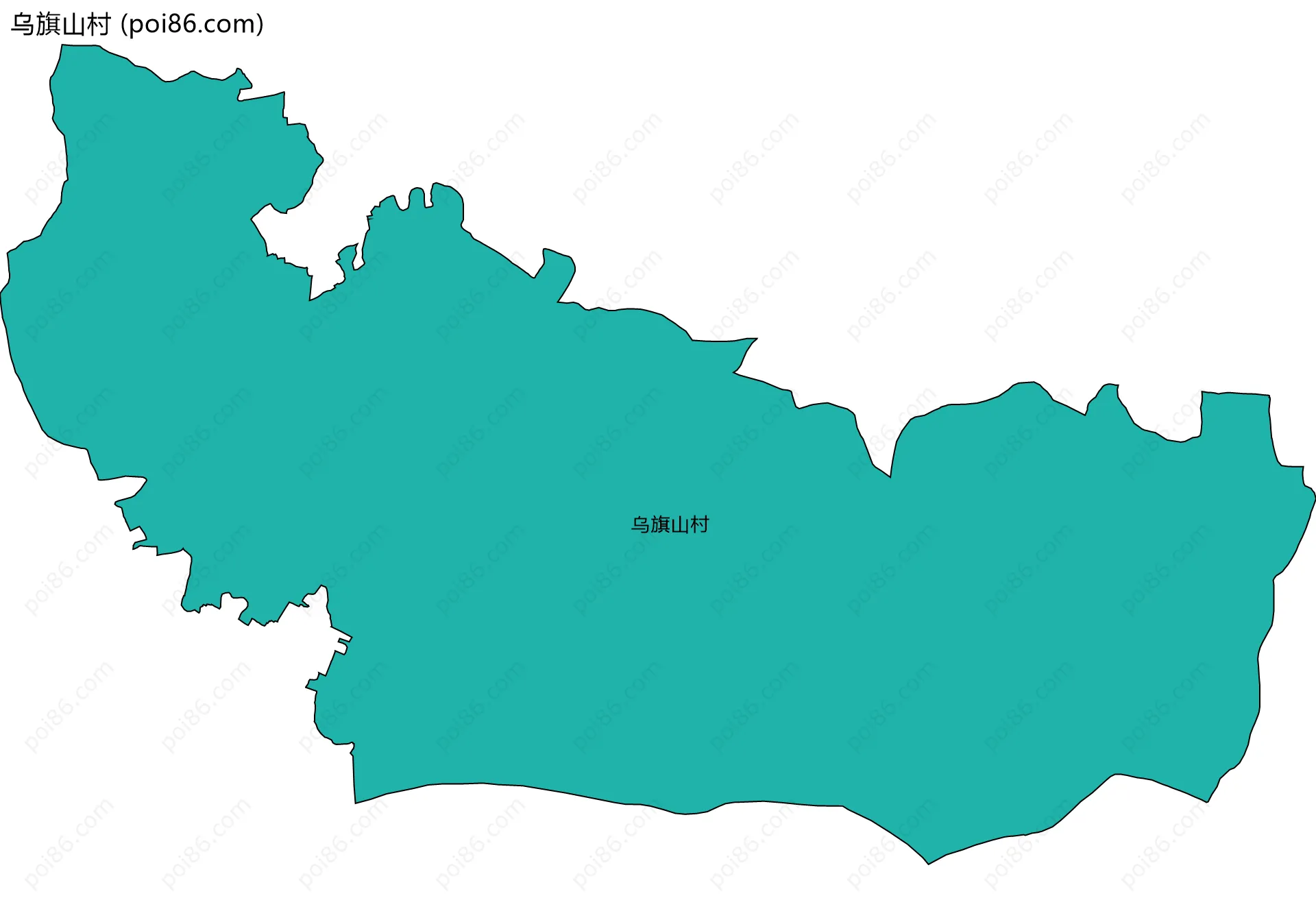 乌旗山村边界地图