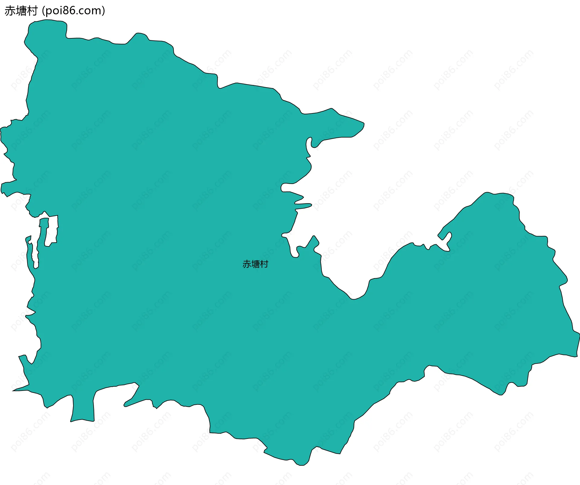 赤塘村边界地图