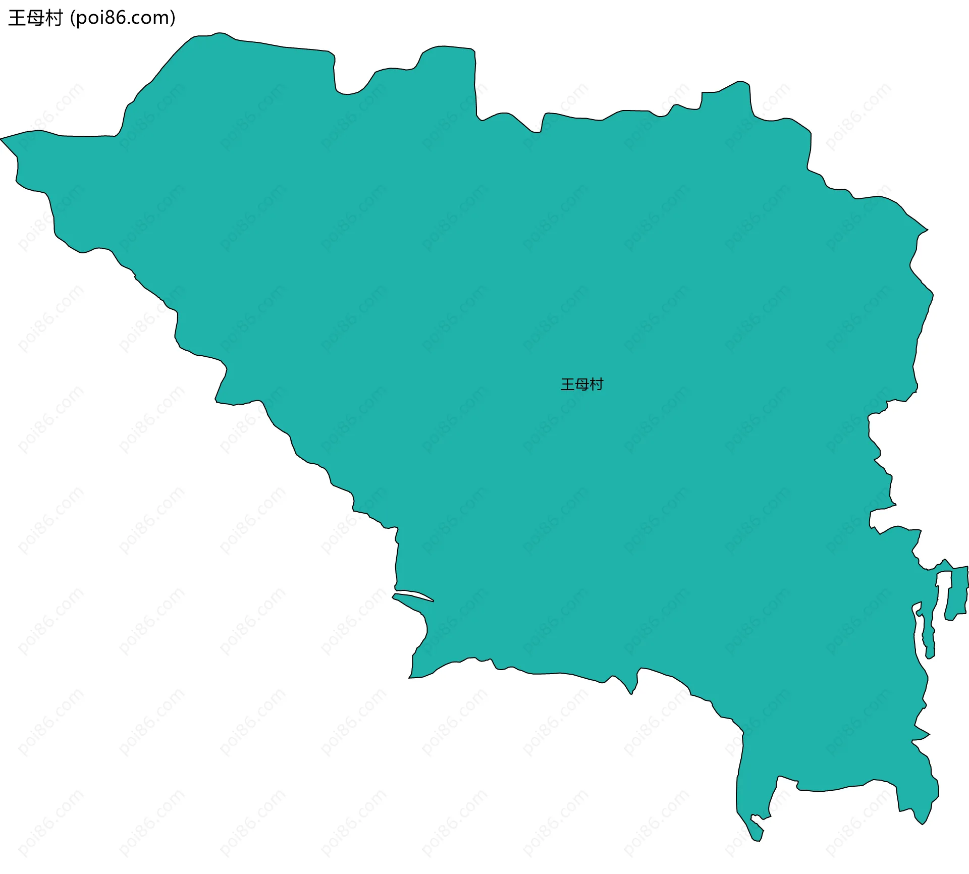 王母村边界地图