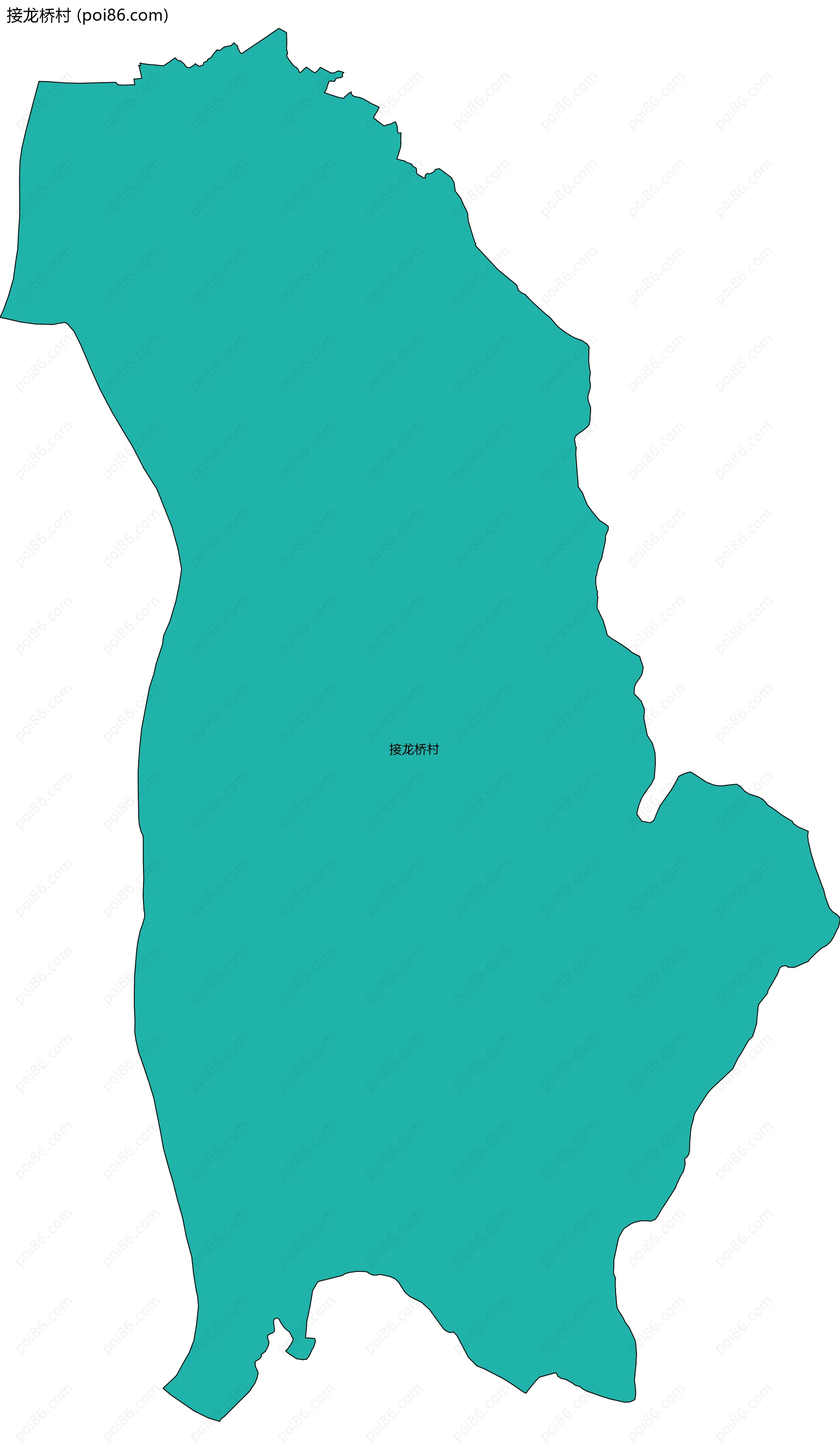 接龙桥村边界地图